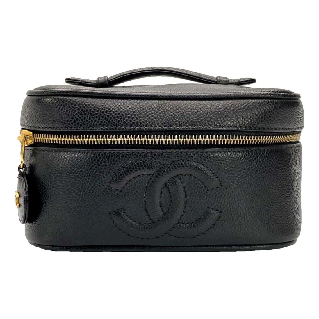 Leather vanity case