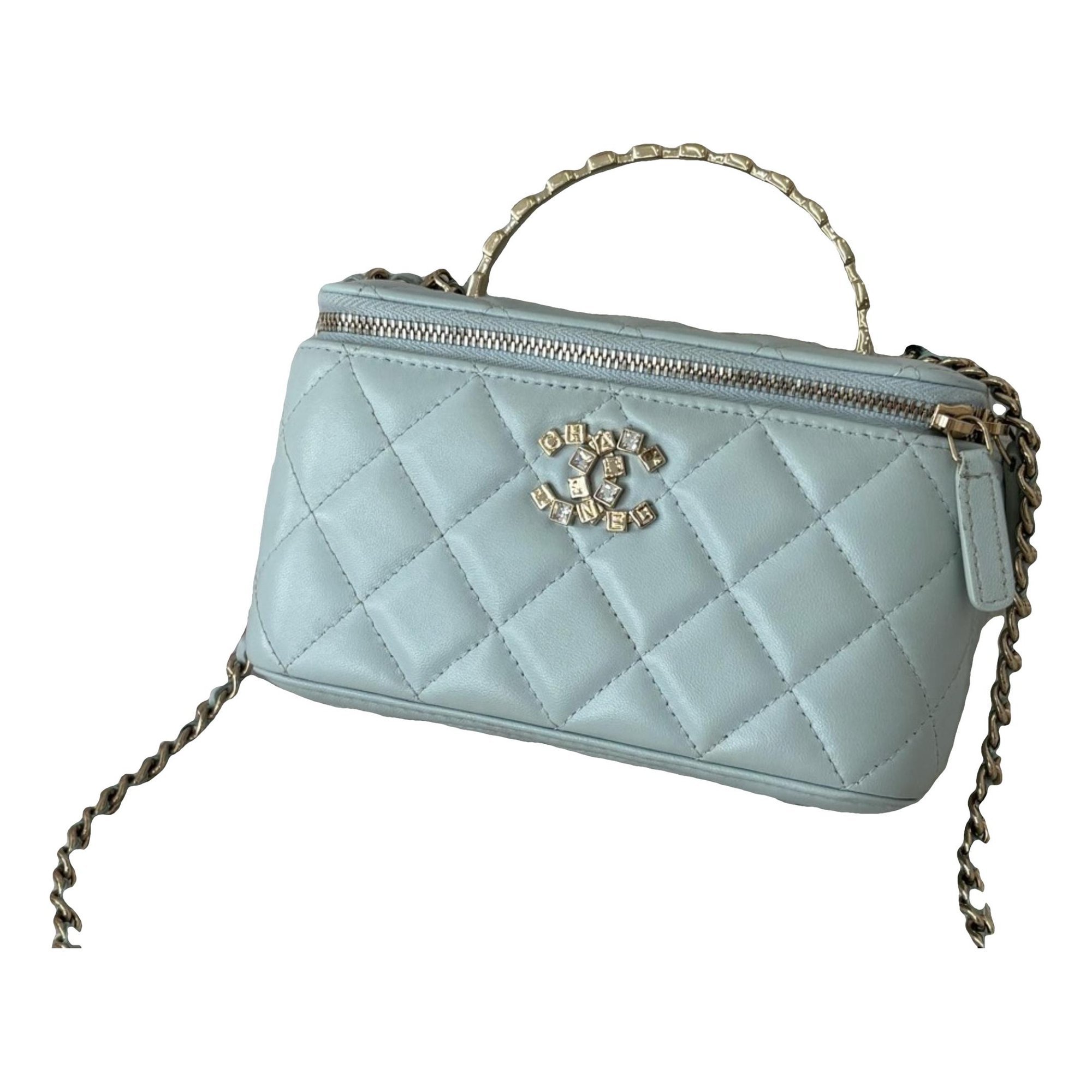 Vanity leather handbag