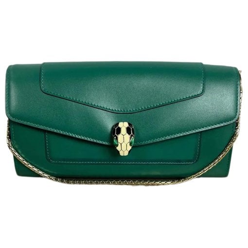 Serpenti leather handbag
