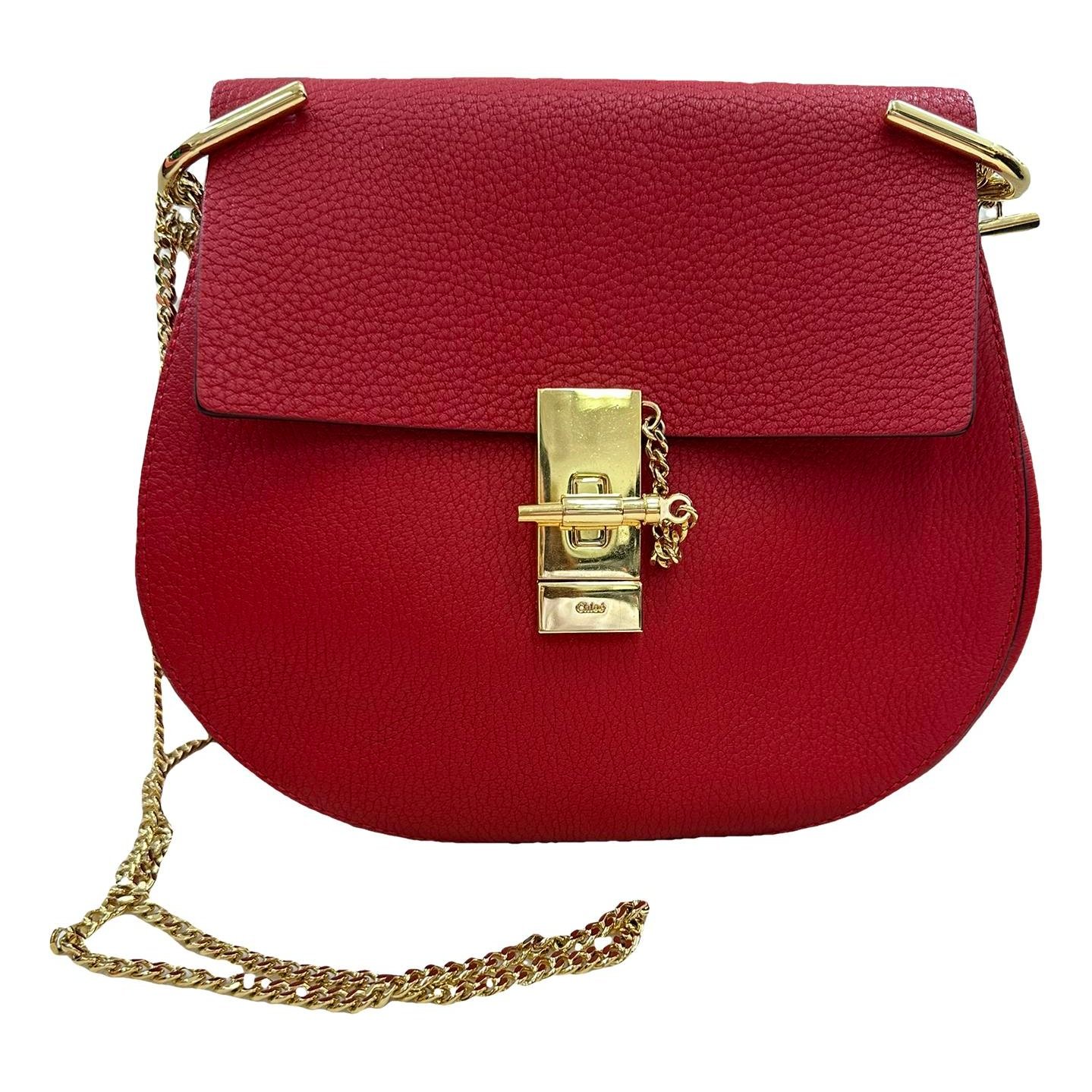 Drew leather crossbody bag