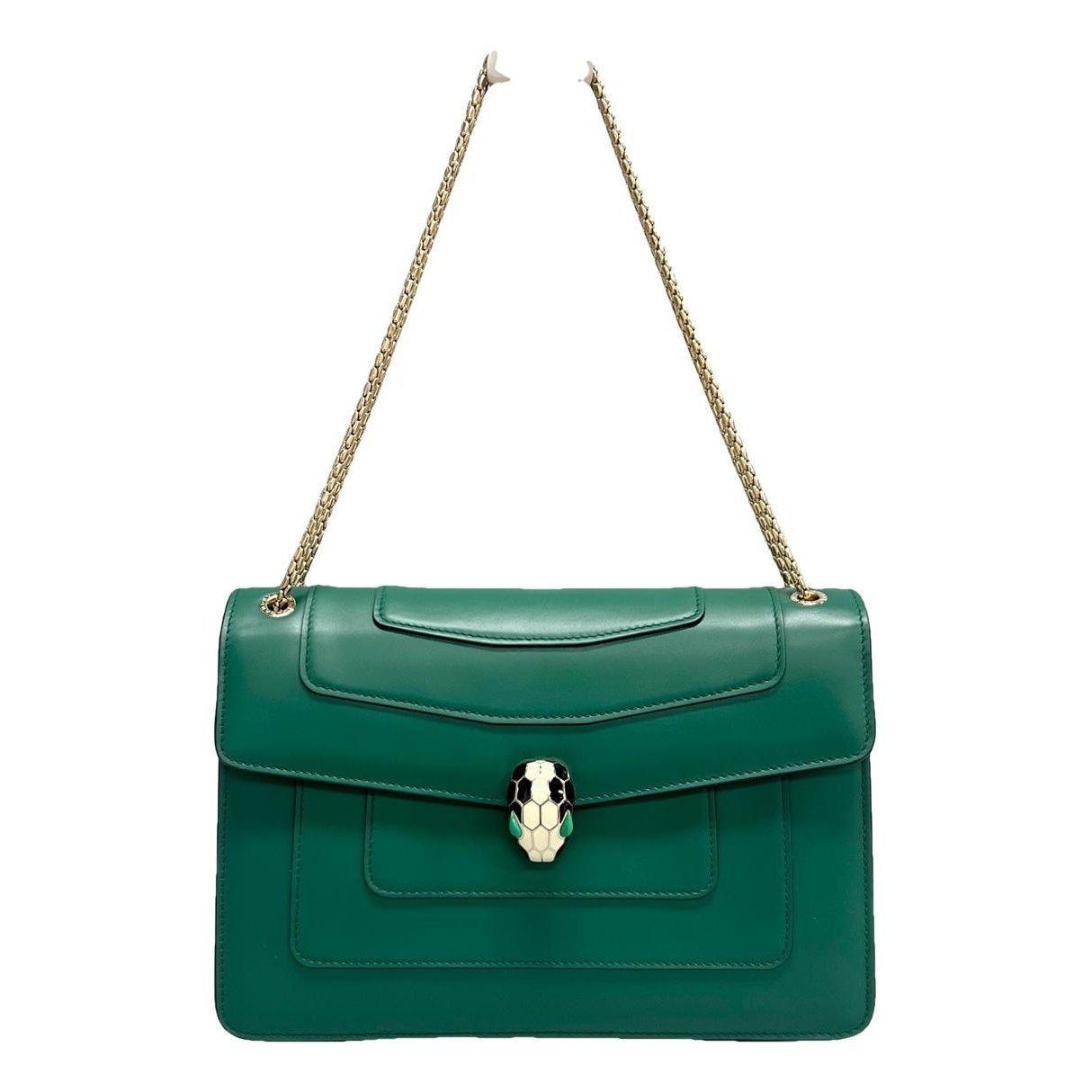 Serpenti leather handbag