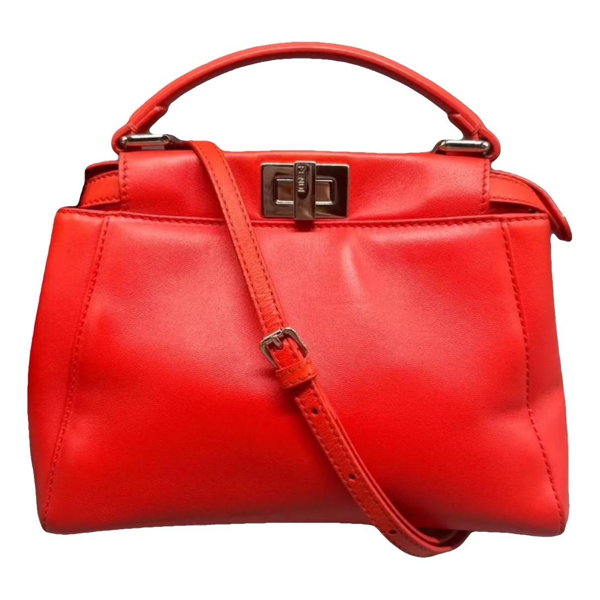 Peekaboo leather handbag