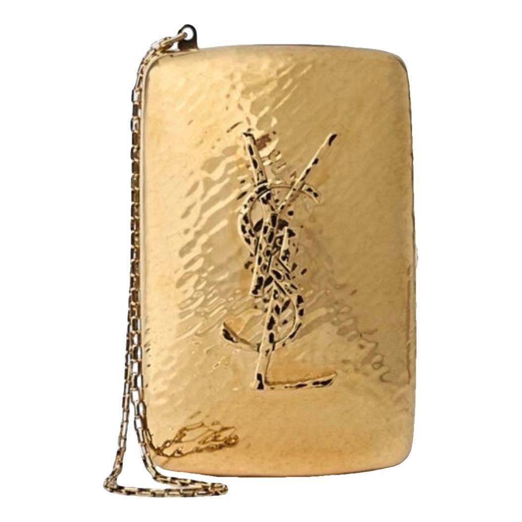 Leather clutch bag