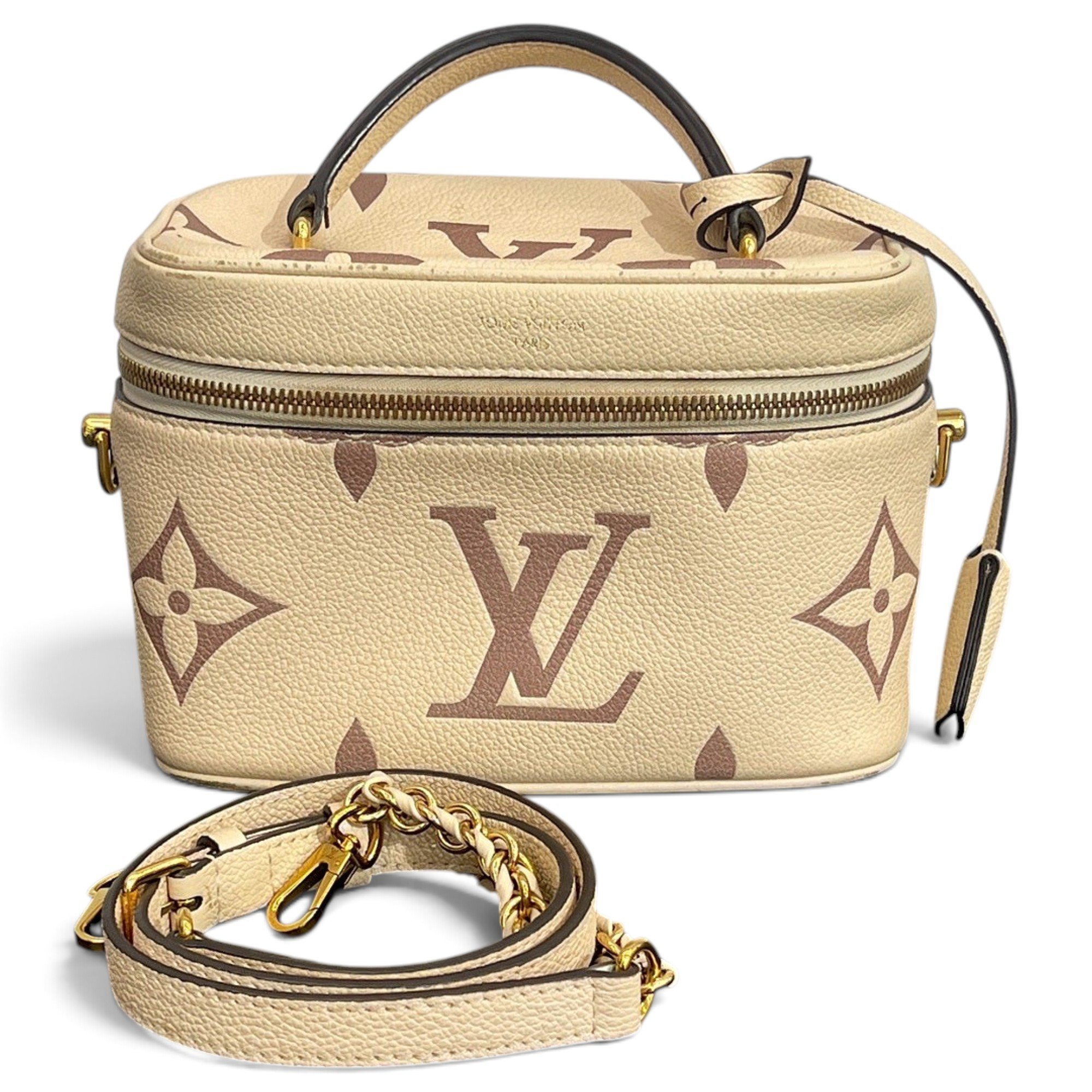 Vanity leather handbag