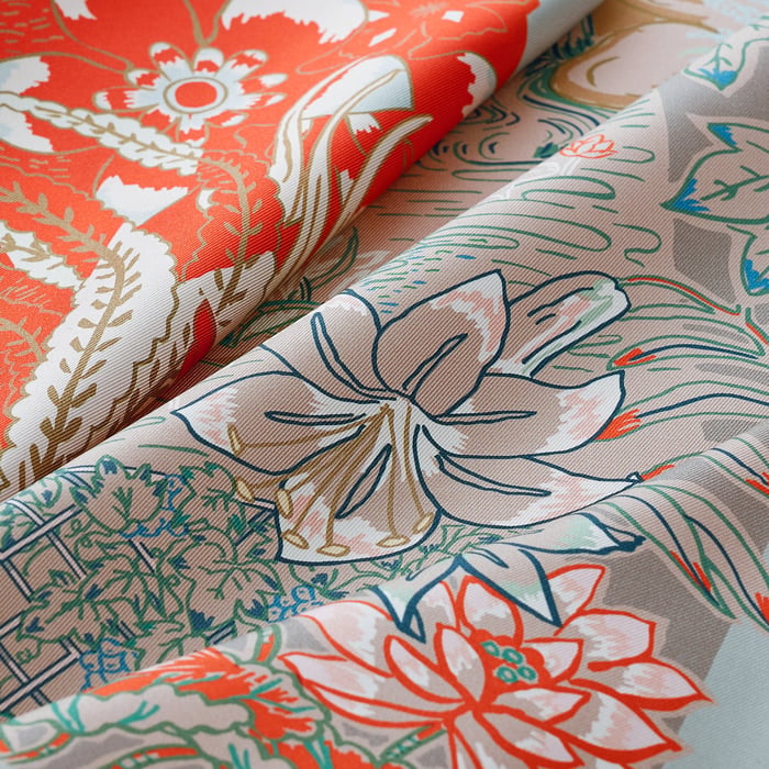 Mille Feuilles De Soie Double Face Scarf 90