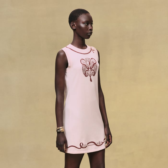 Rose Opaline Sleeveless Tunic Dress