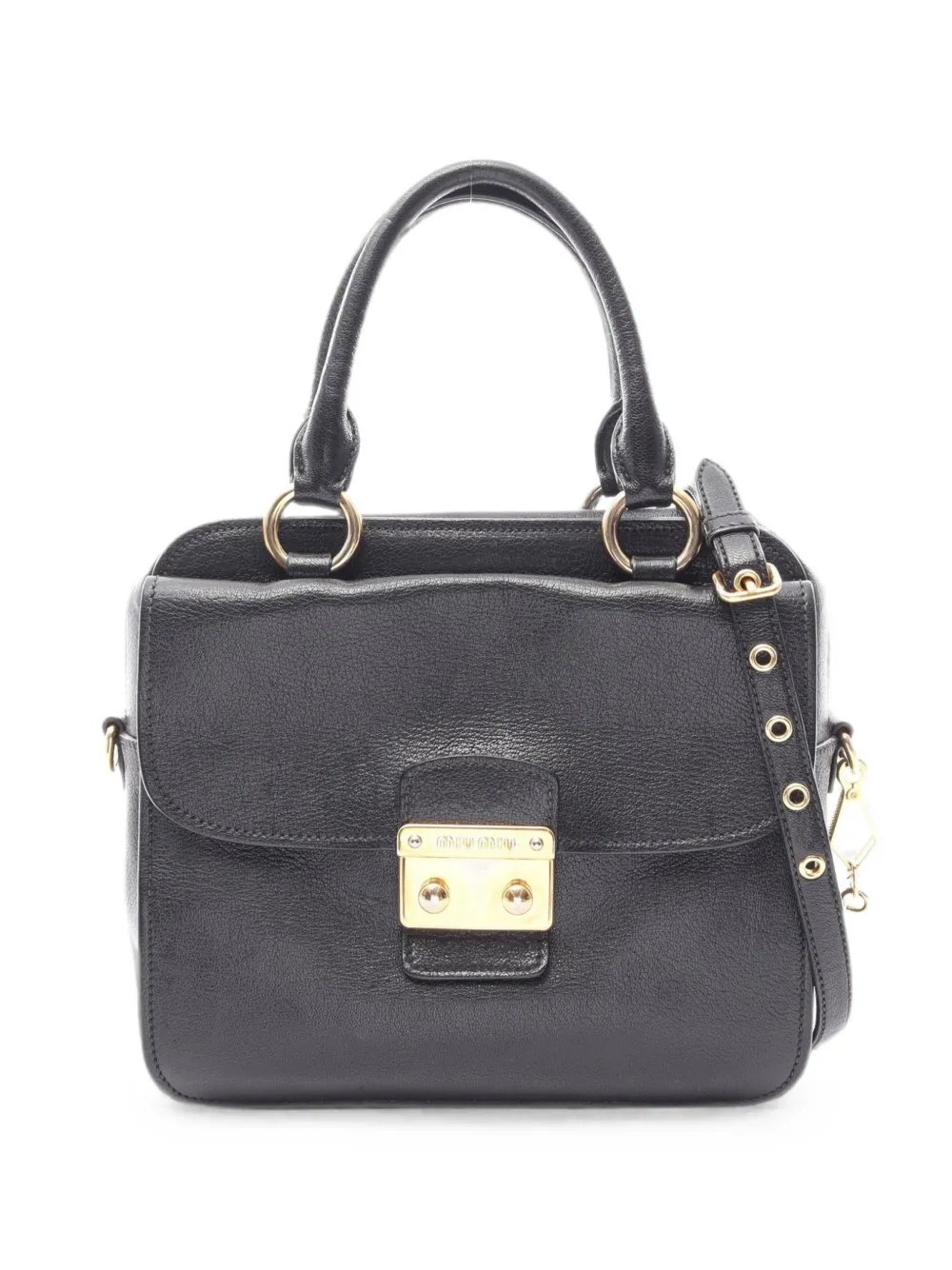 Miu Miu 2000s leather shoulder bag