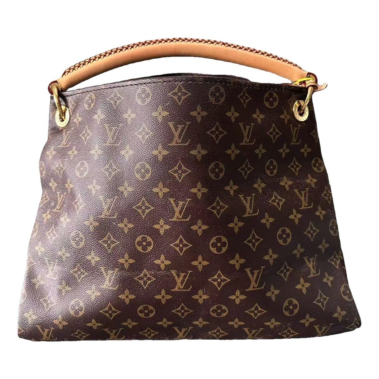 Artsy leather handbag