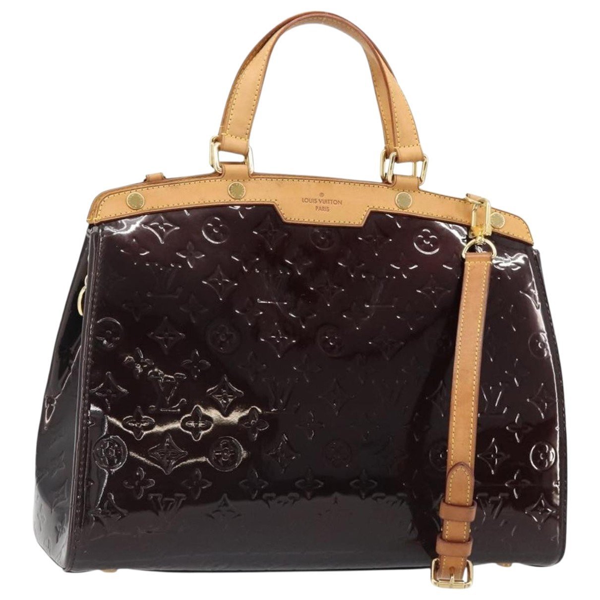 Patent leather handbag
