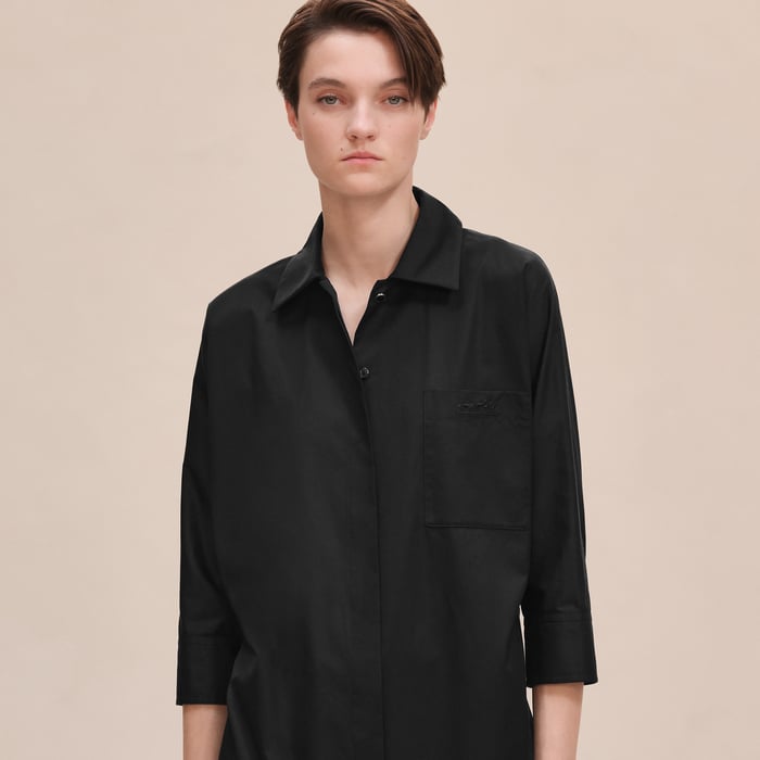 Noir Shirt Dress