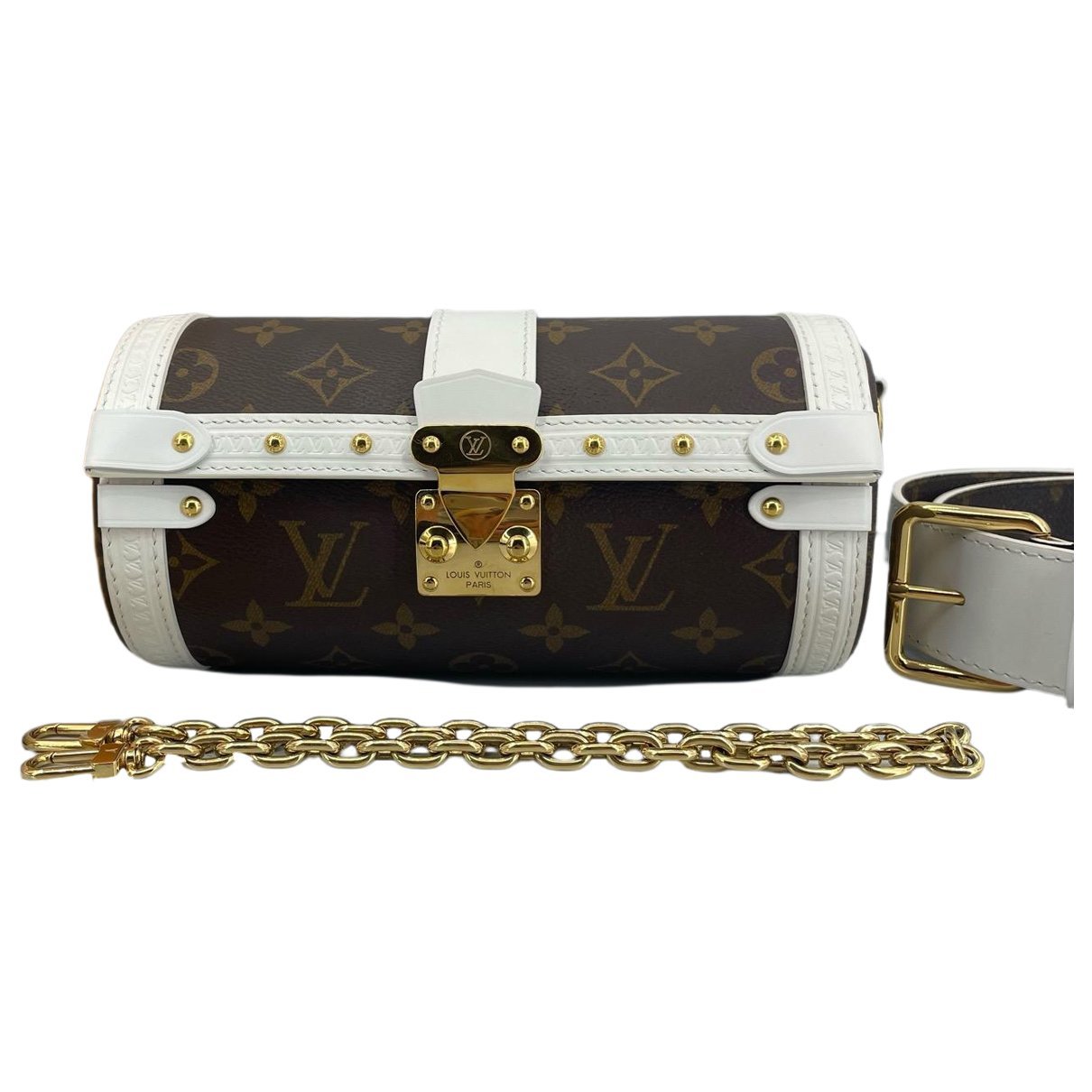 Papillon Trunk leather handbag