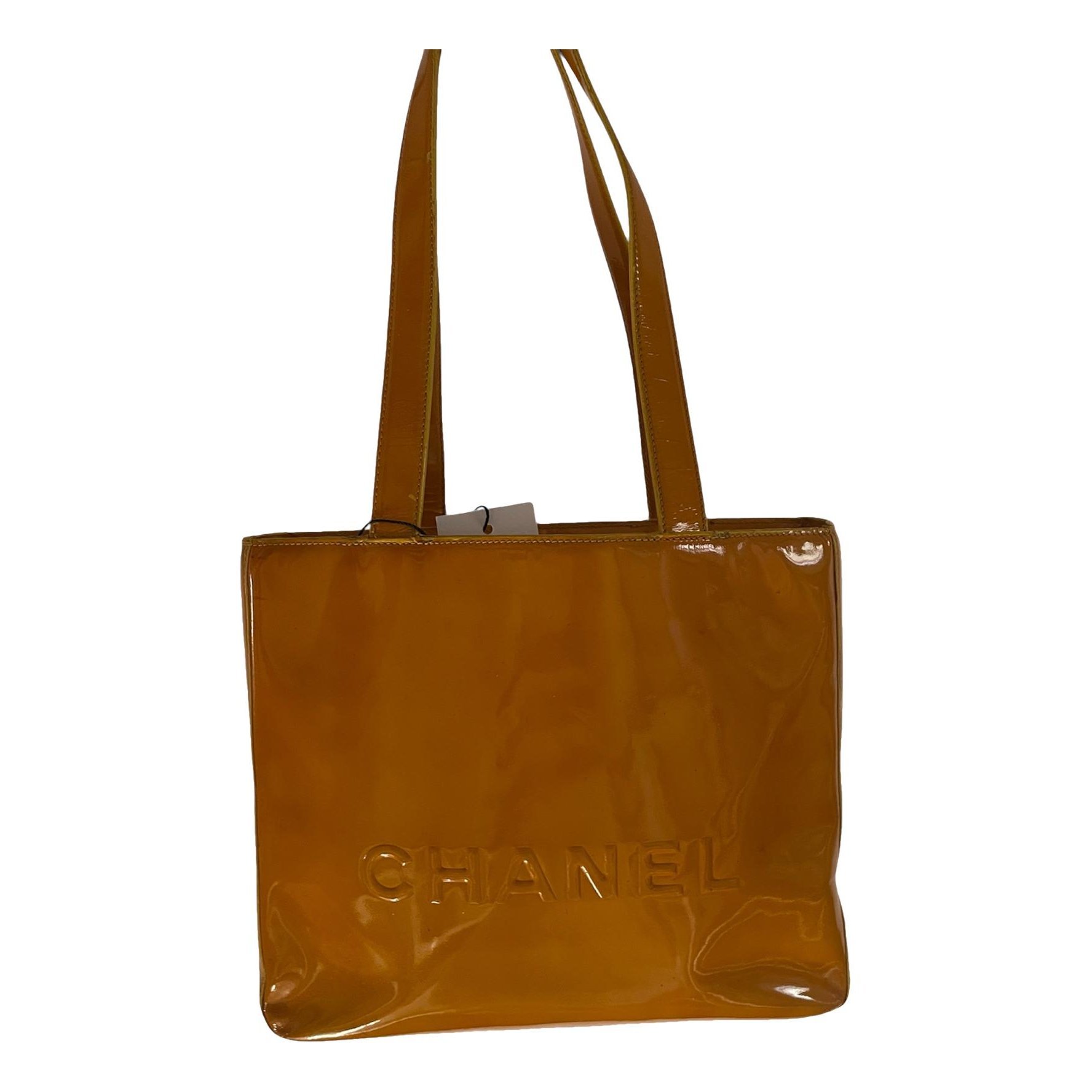 Cambon patent leather tote