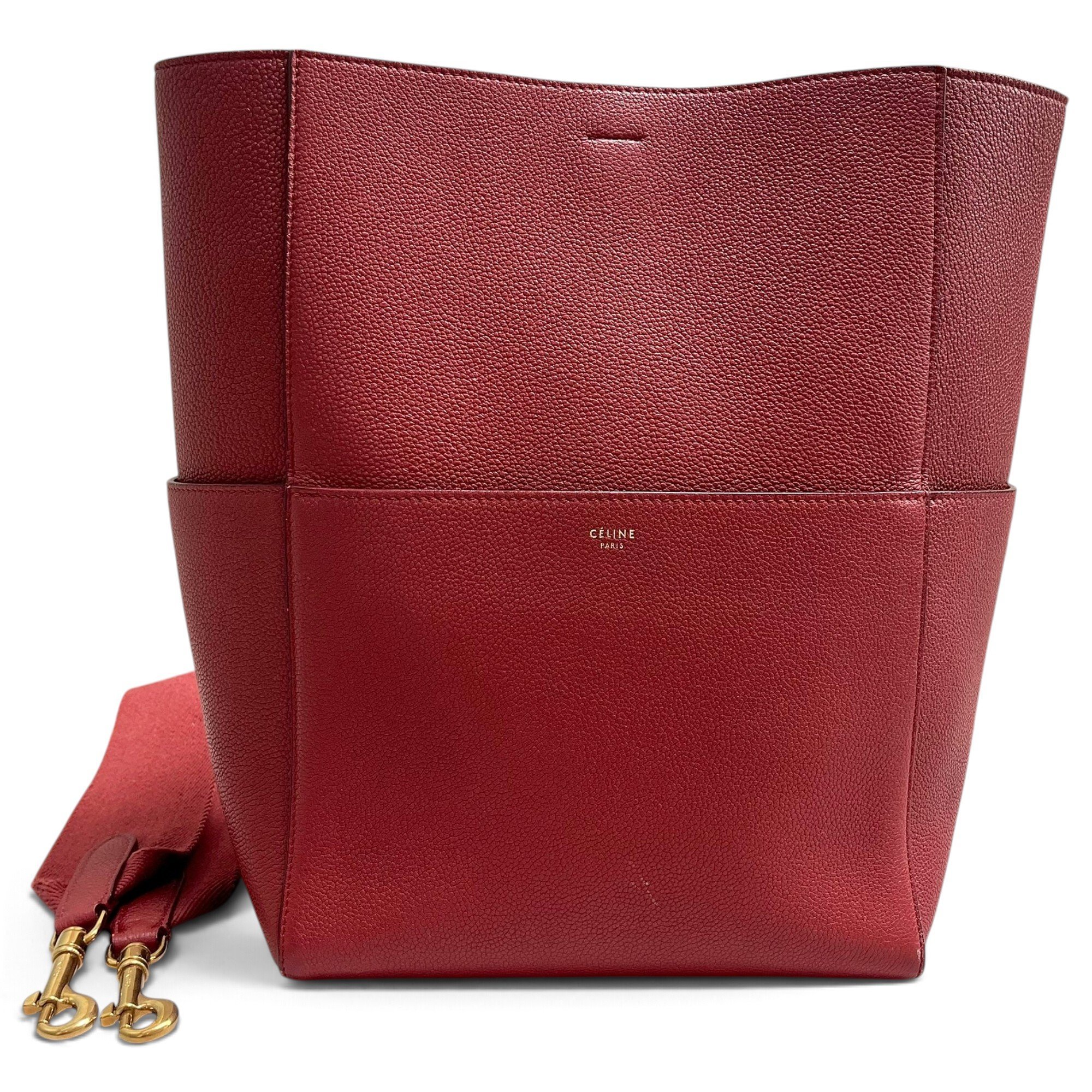 Seau Sangle leather handbag