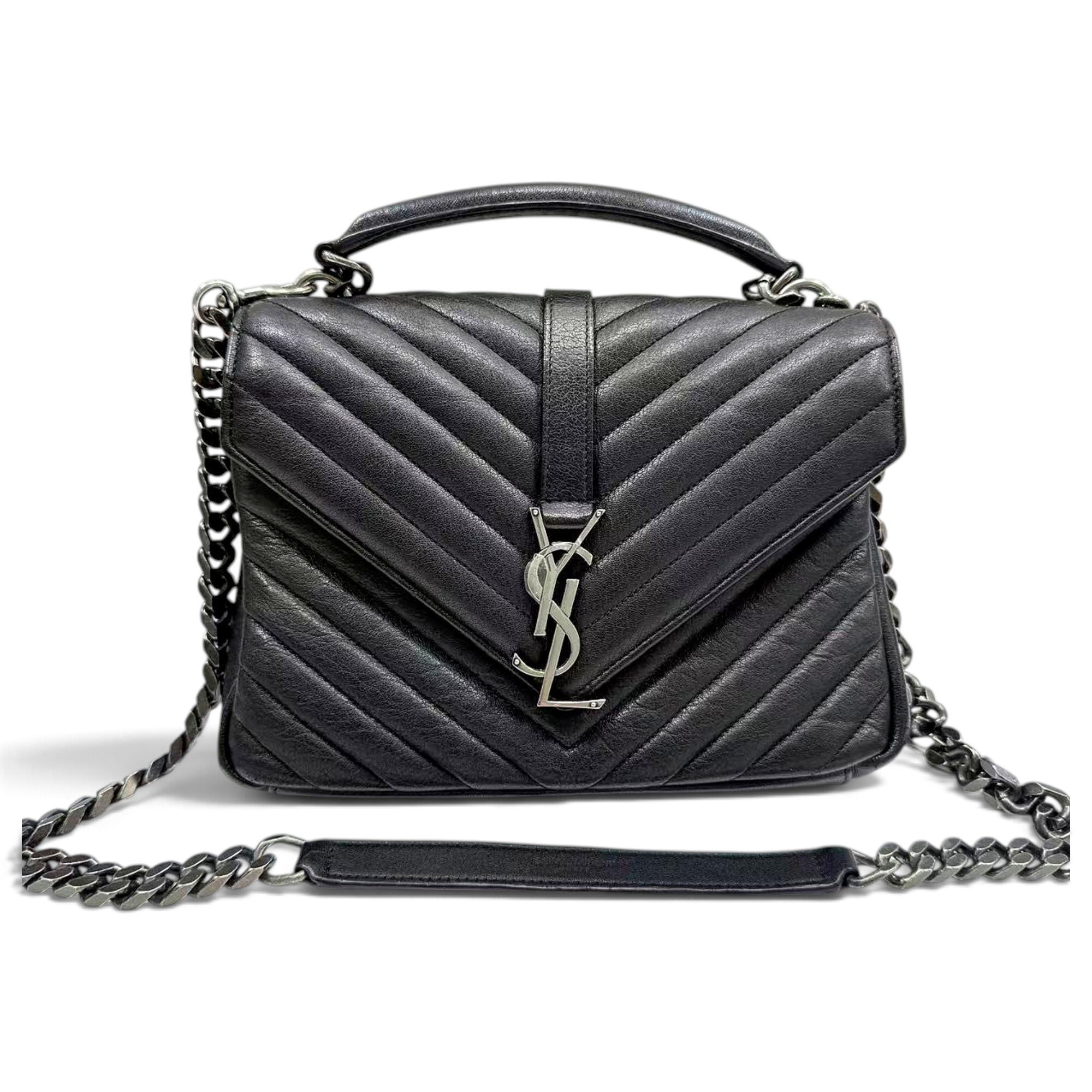 Collége monogramme leather handbag