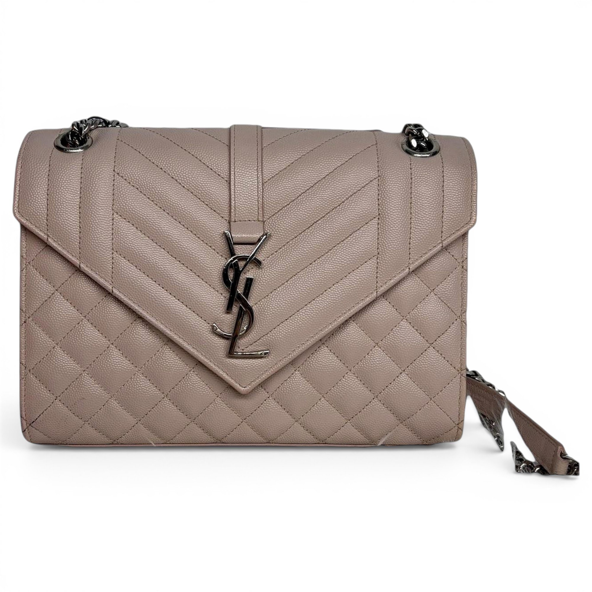 Envelope leather handbag