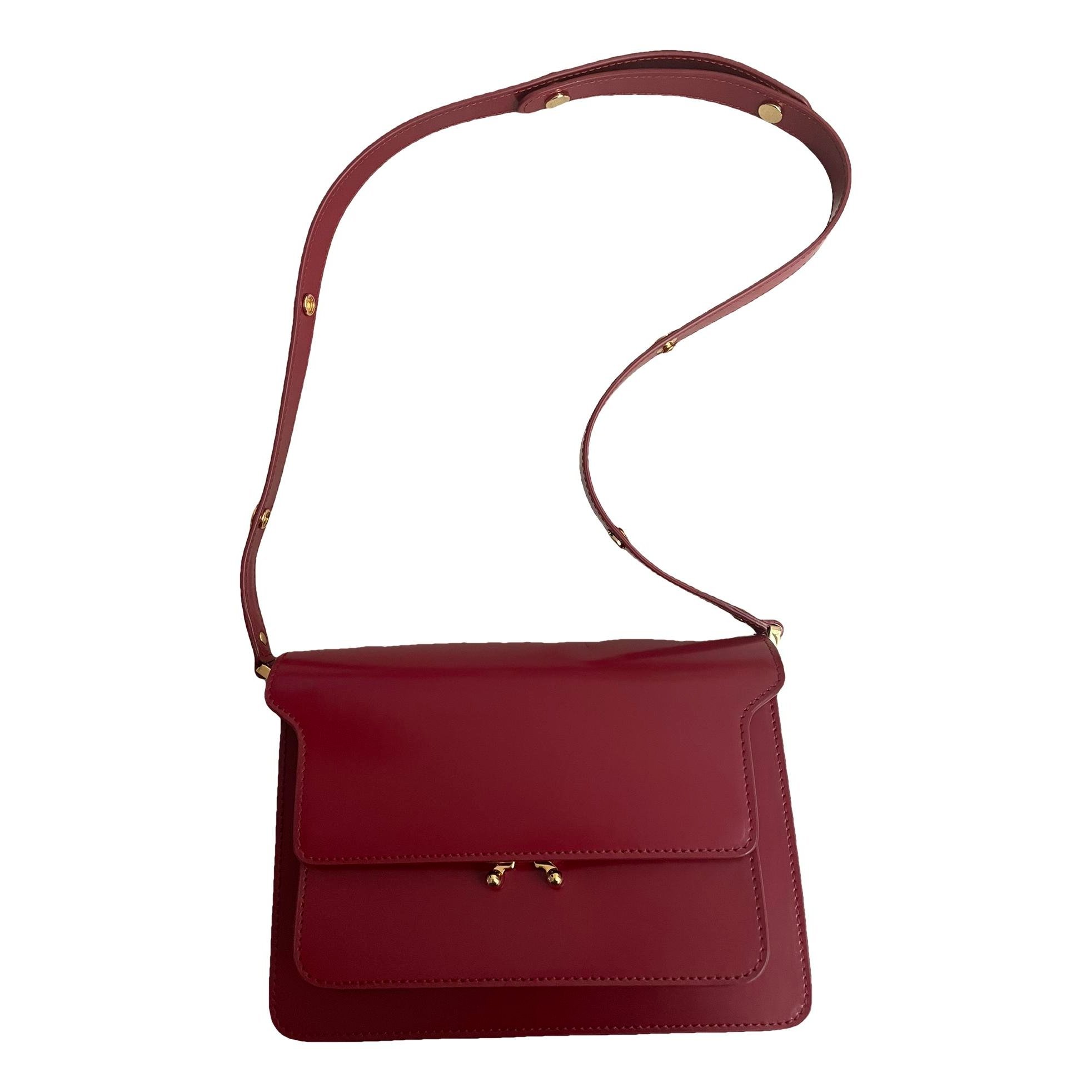 Marni Trunk leather crossbody bag