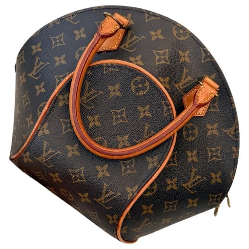 Ellipse leather handbag
