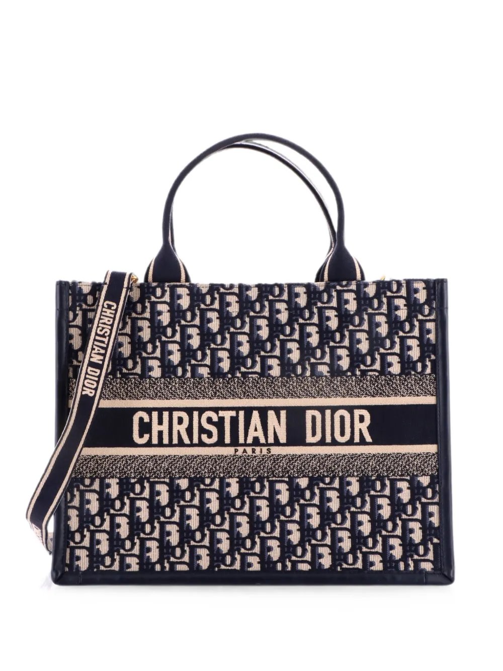 Book with Strap Oblique Canvas Medium tote bag