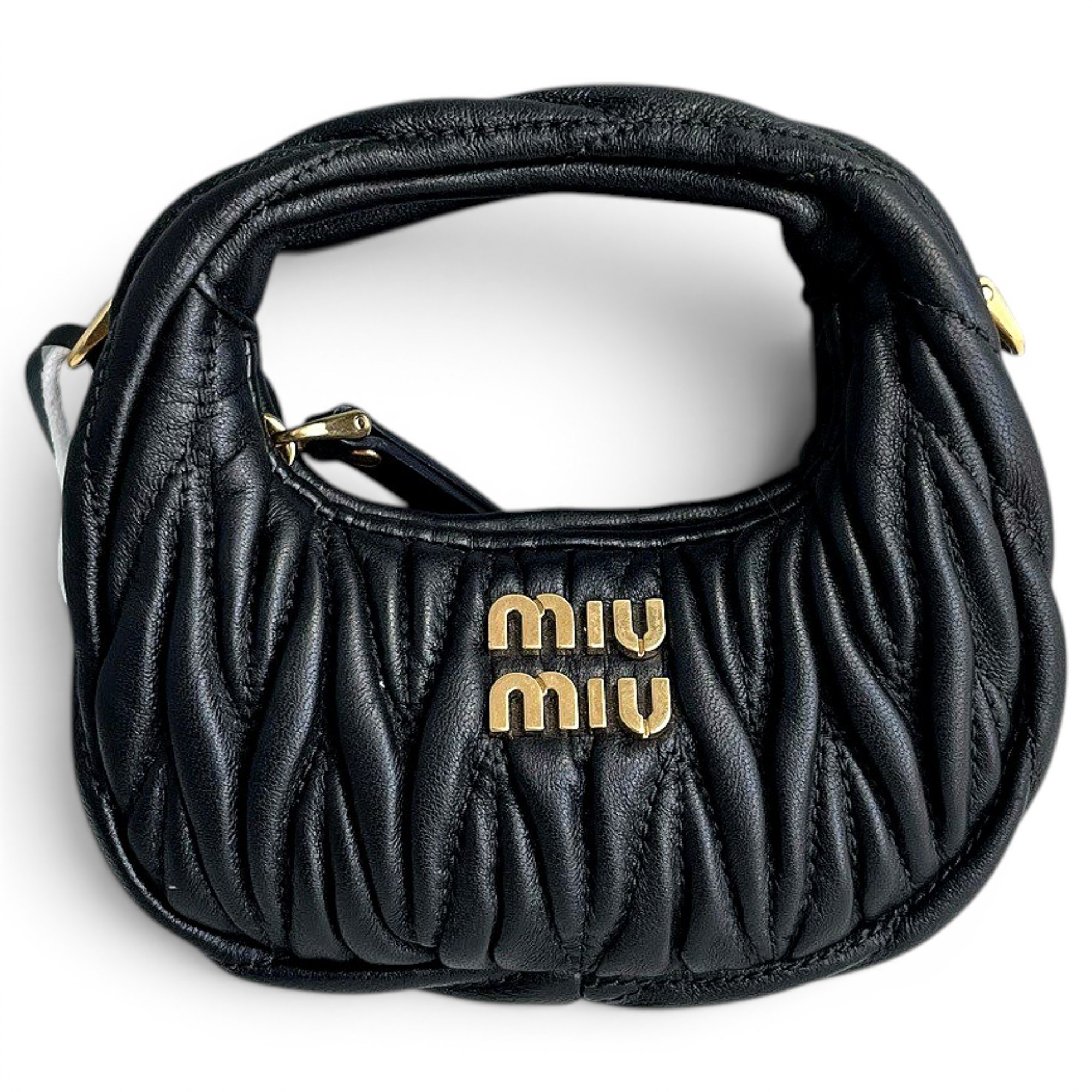 Miu Wander leather handbag