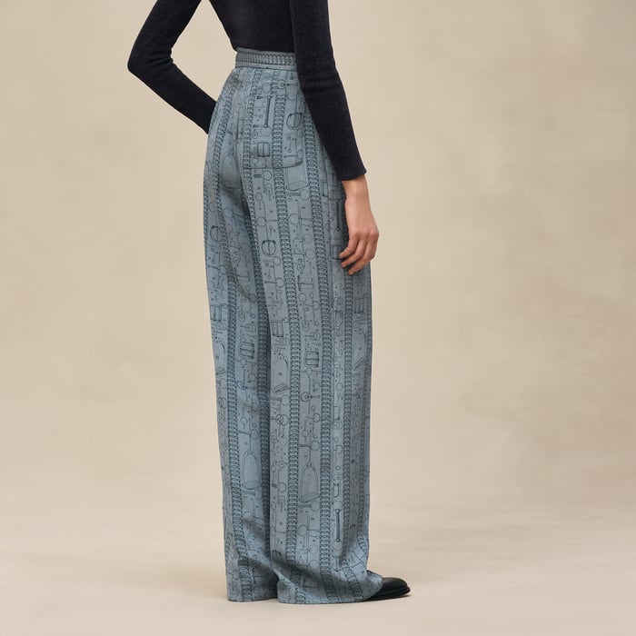 Bleu Adriatique "Cahier Du Colporteur" Pants