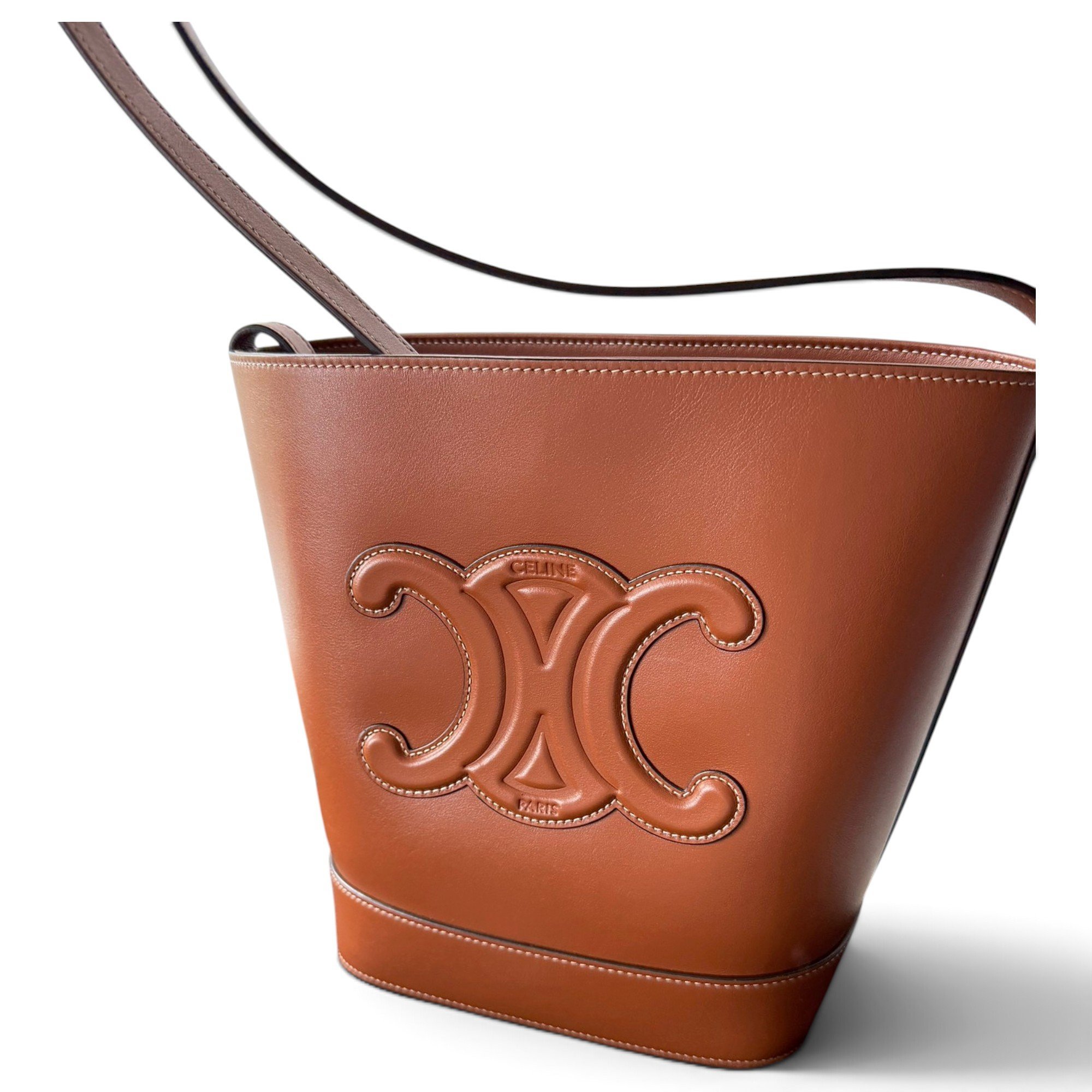 Triomphe leather handbag
