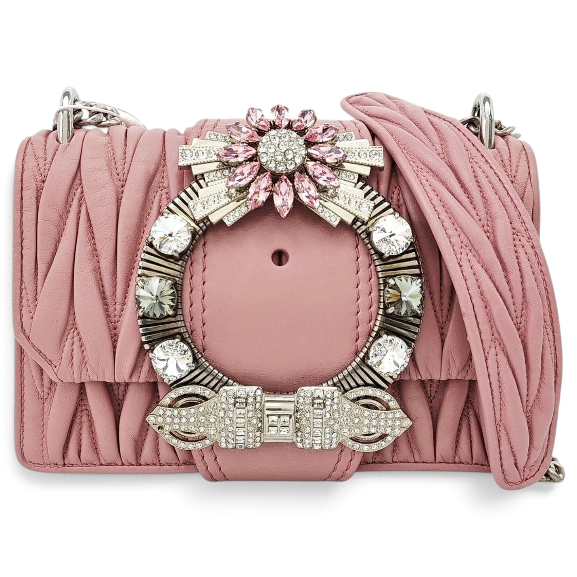Miu Lady leather handbag