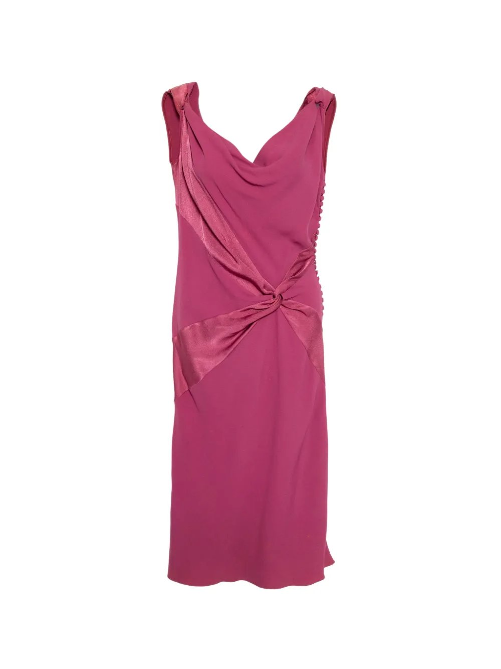 twist-detail off-shoulder dress