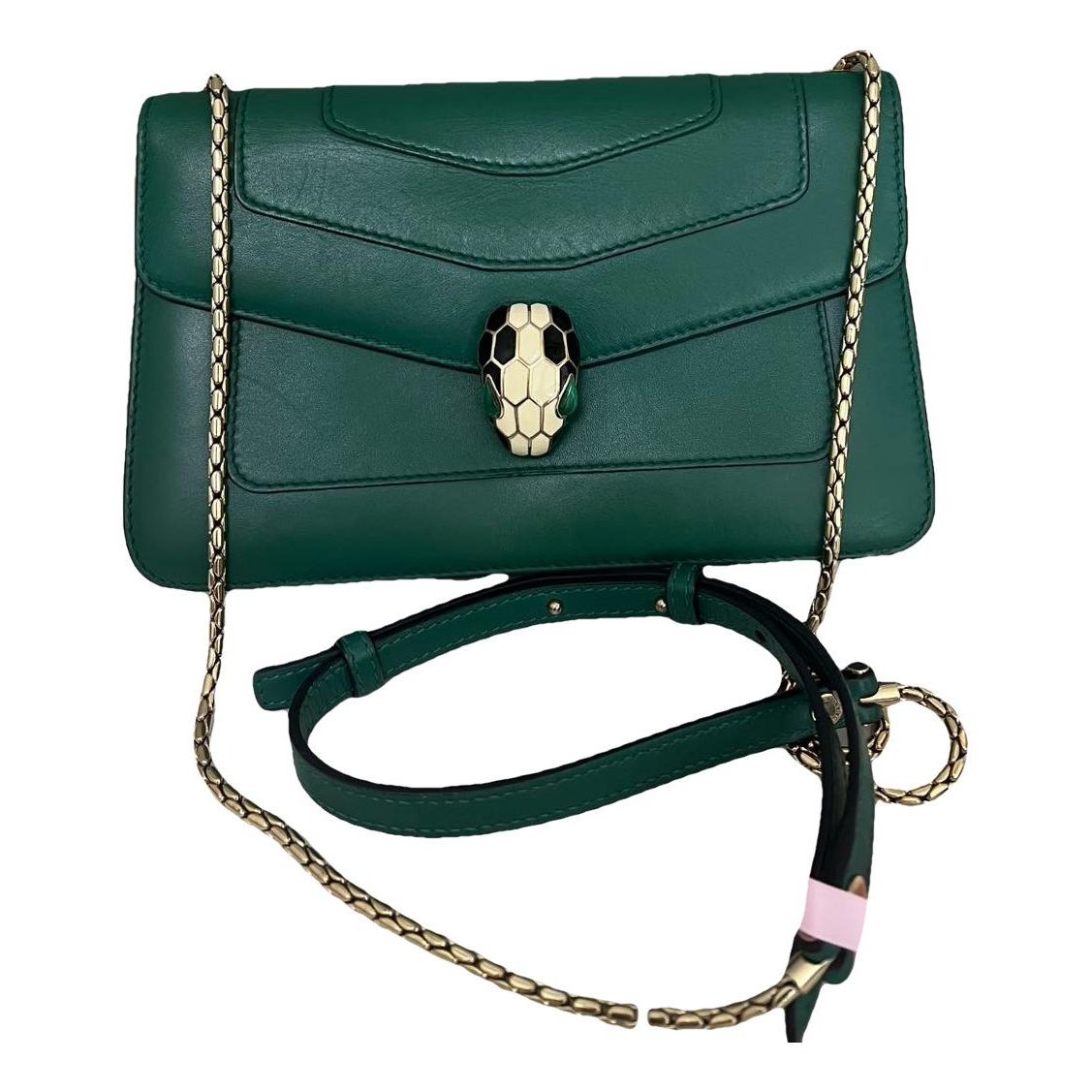 Serpenti leather handbag