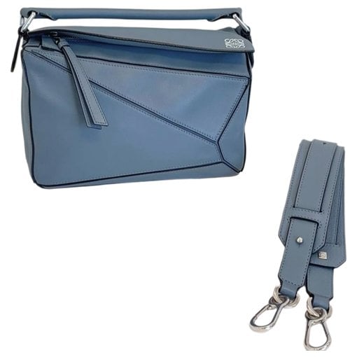 Puzzle leather crossbody bag