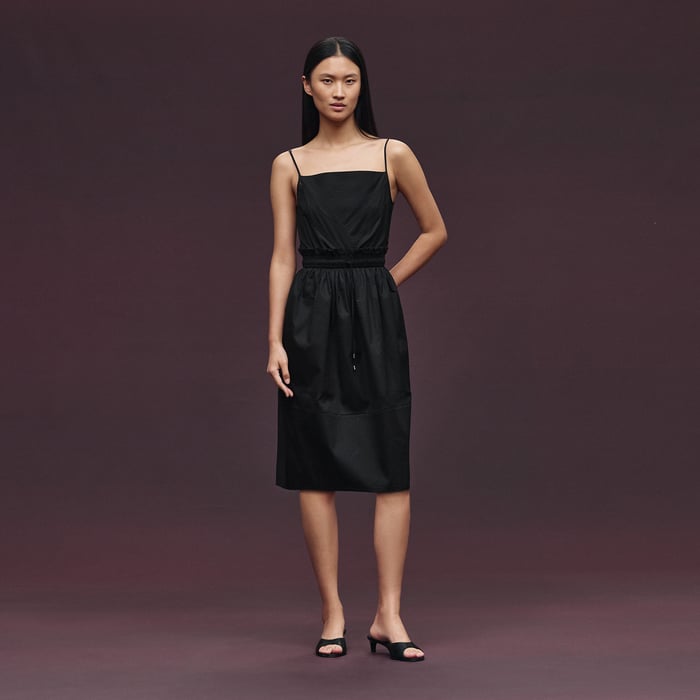 Noir "Mosaique" Pouch Dress