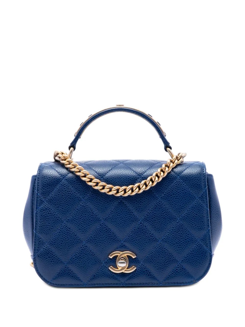 2017-2018 Mini Quilted Caviar Carry Around Flap satchel