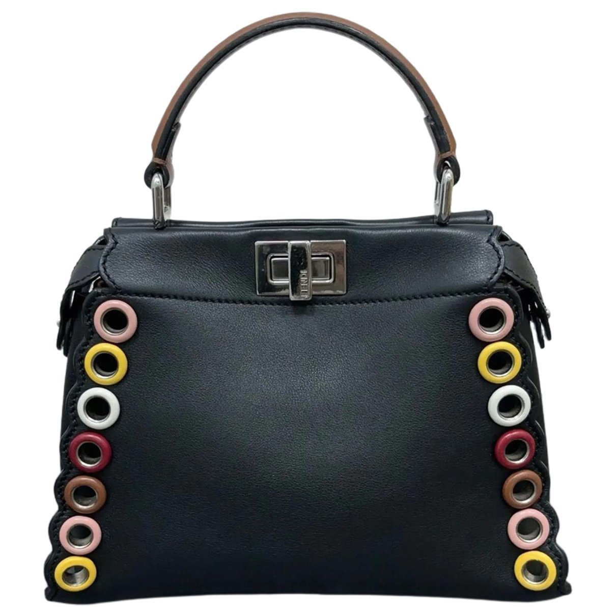 Peekaboo leather handbag