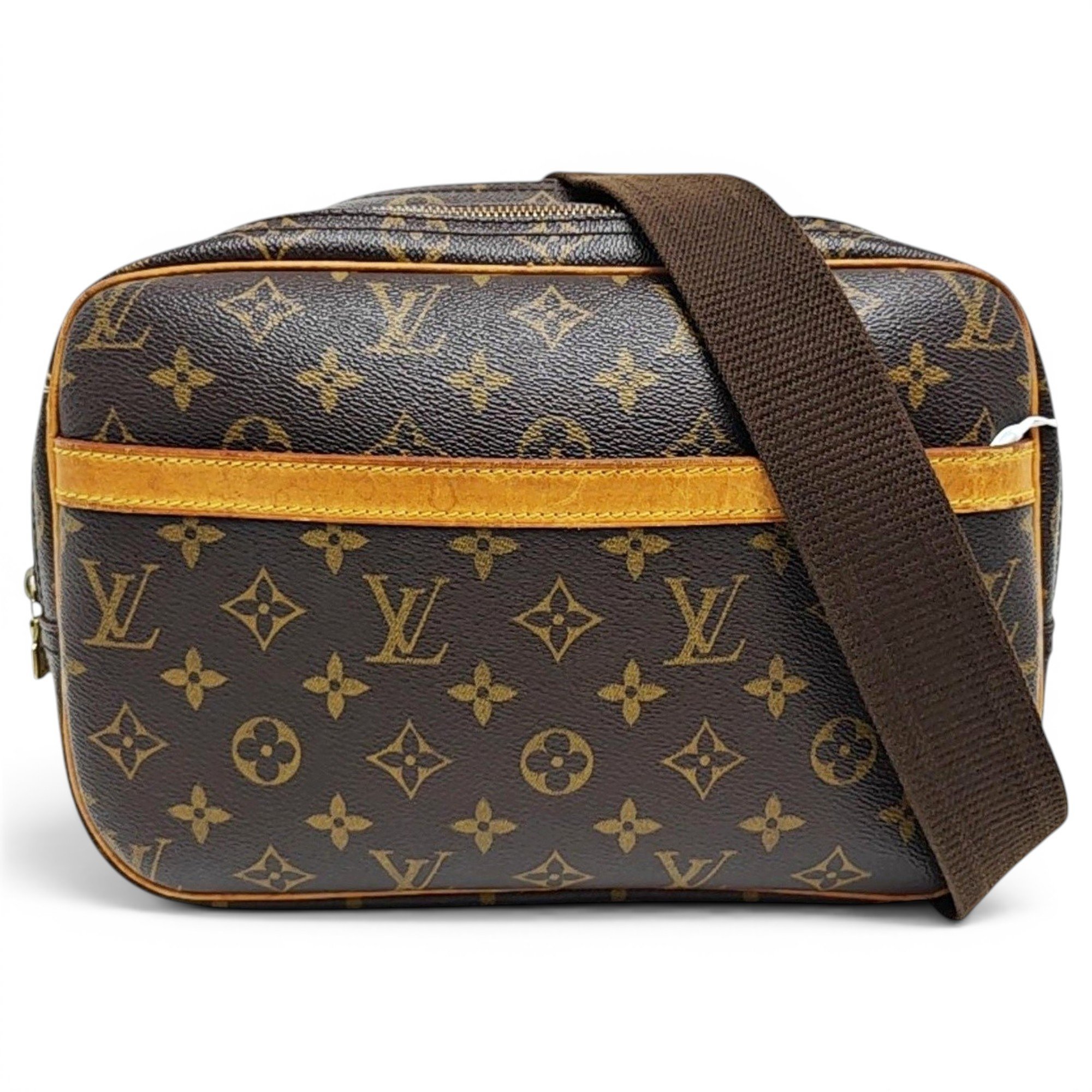 Reporter leather handbag