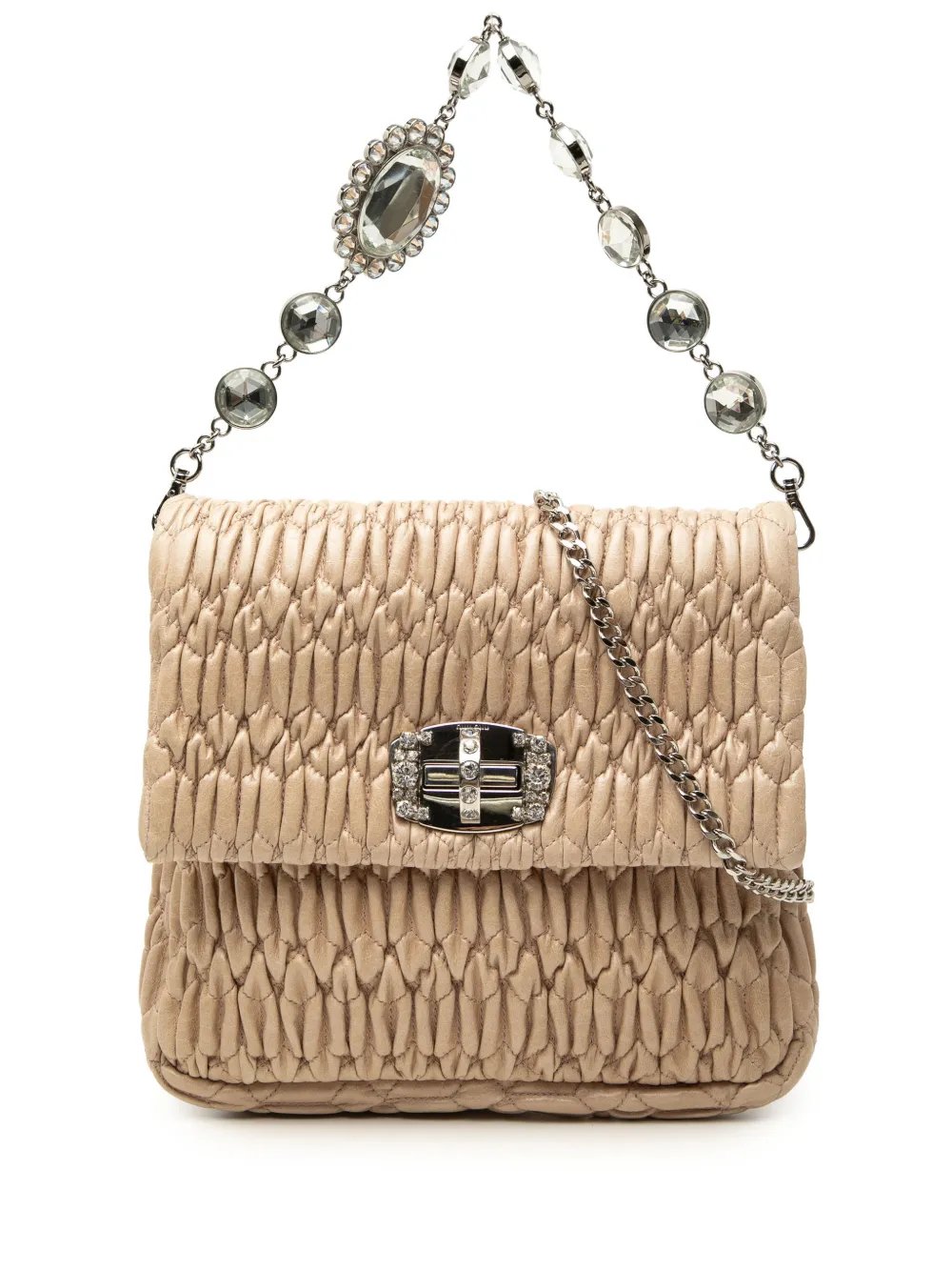 2010-2026 Matelasse Nappa Crystal Chain satchel