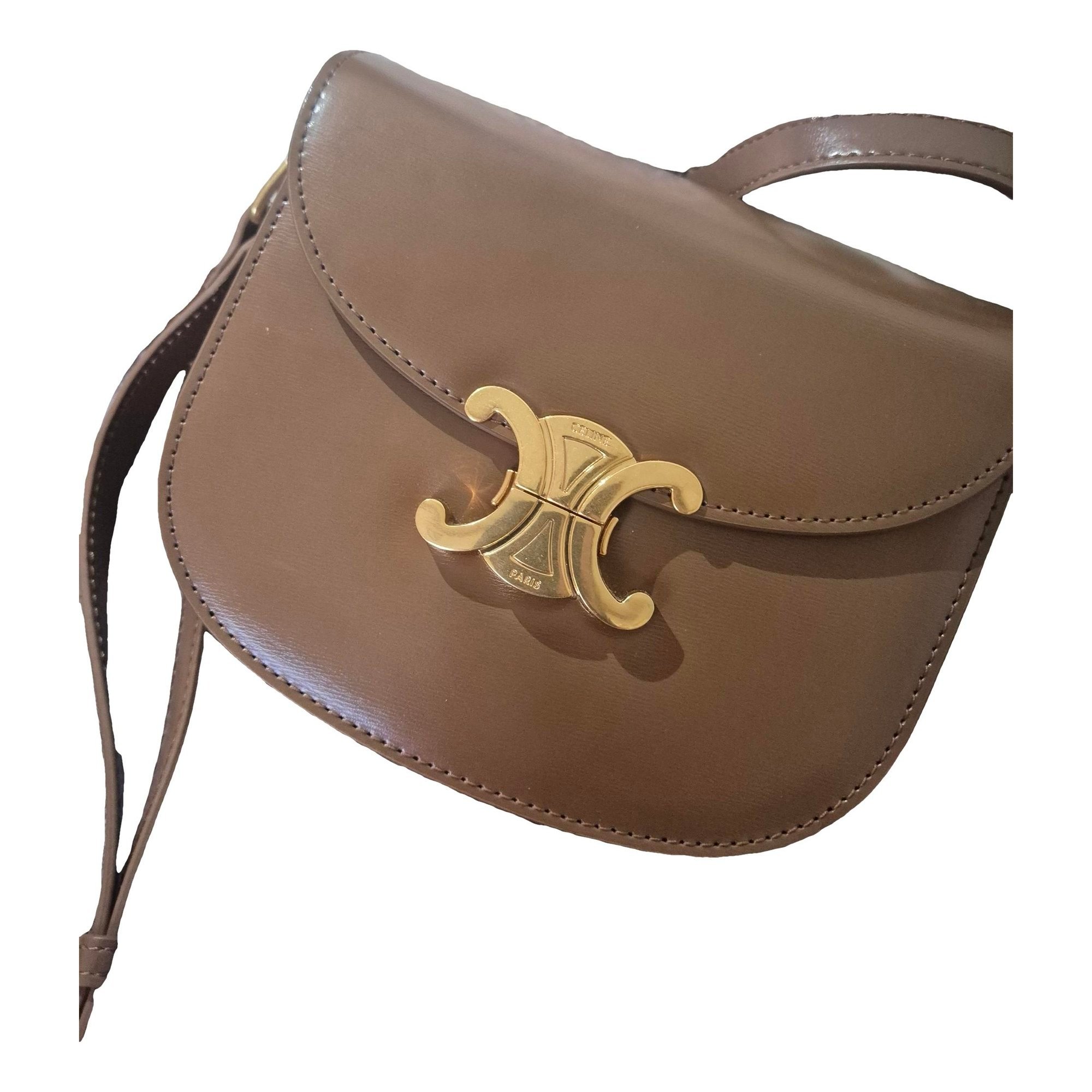 Triomphe leather handbag