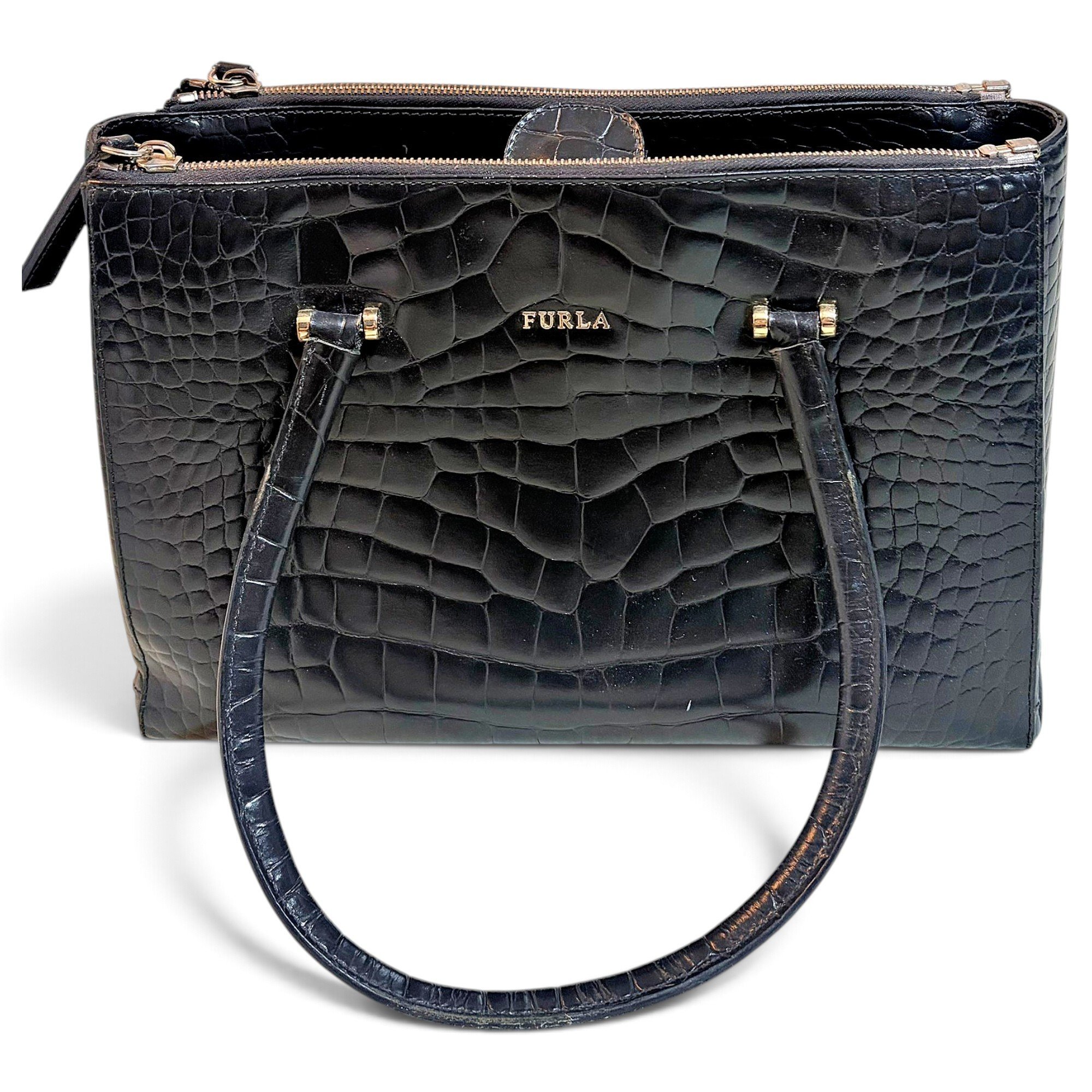 Leather handbag