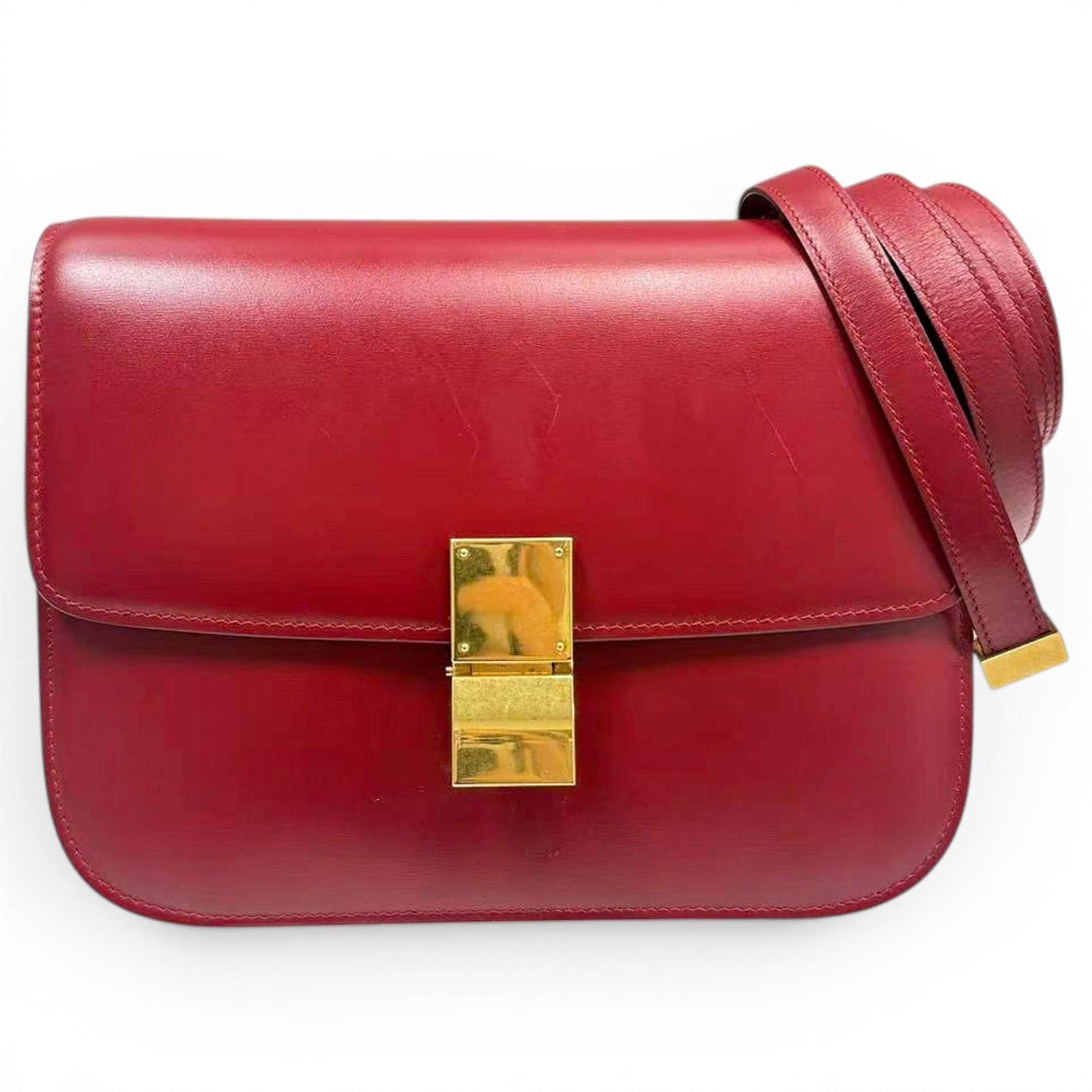 Classic leather crossbody bag