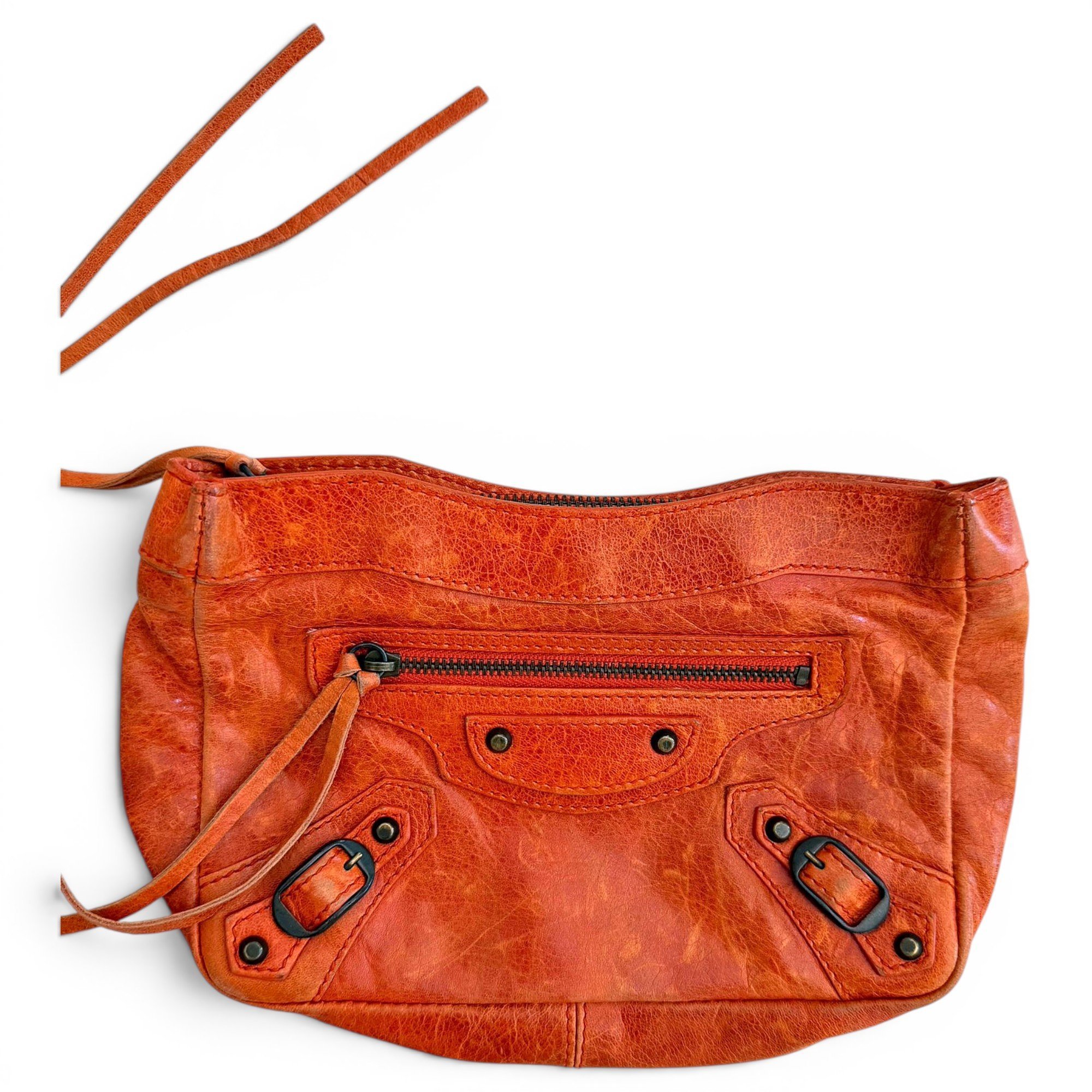 City Clip leather clutch bag