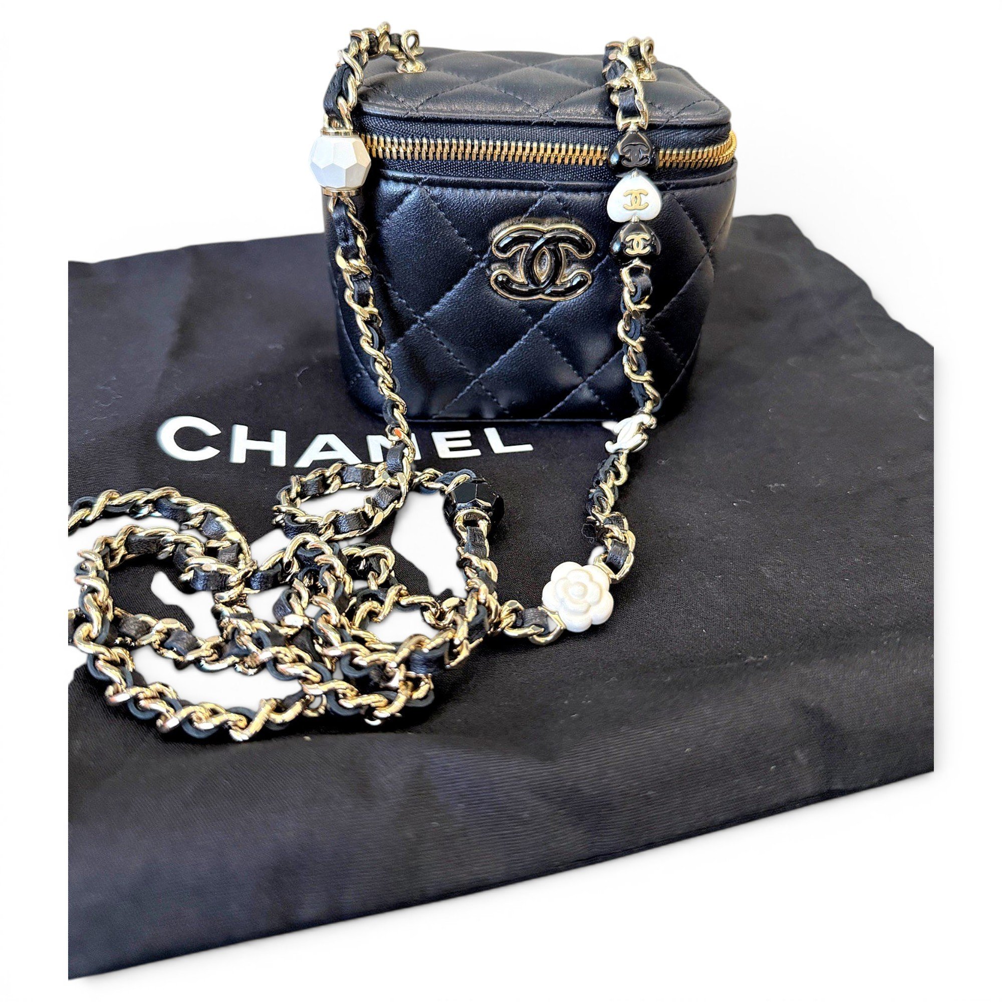 Trendy CC Vanity leather handbag