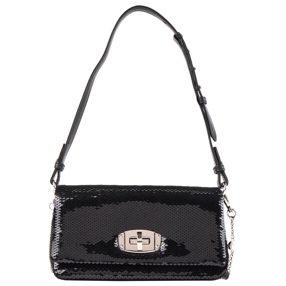 Miu Crystal glitter crossbody bag