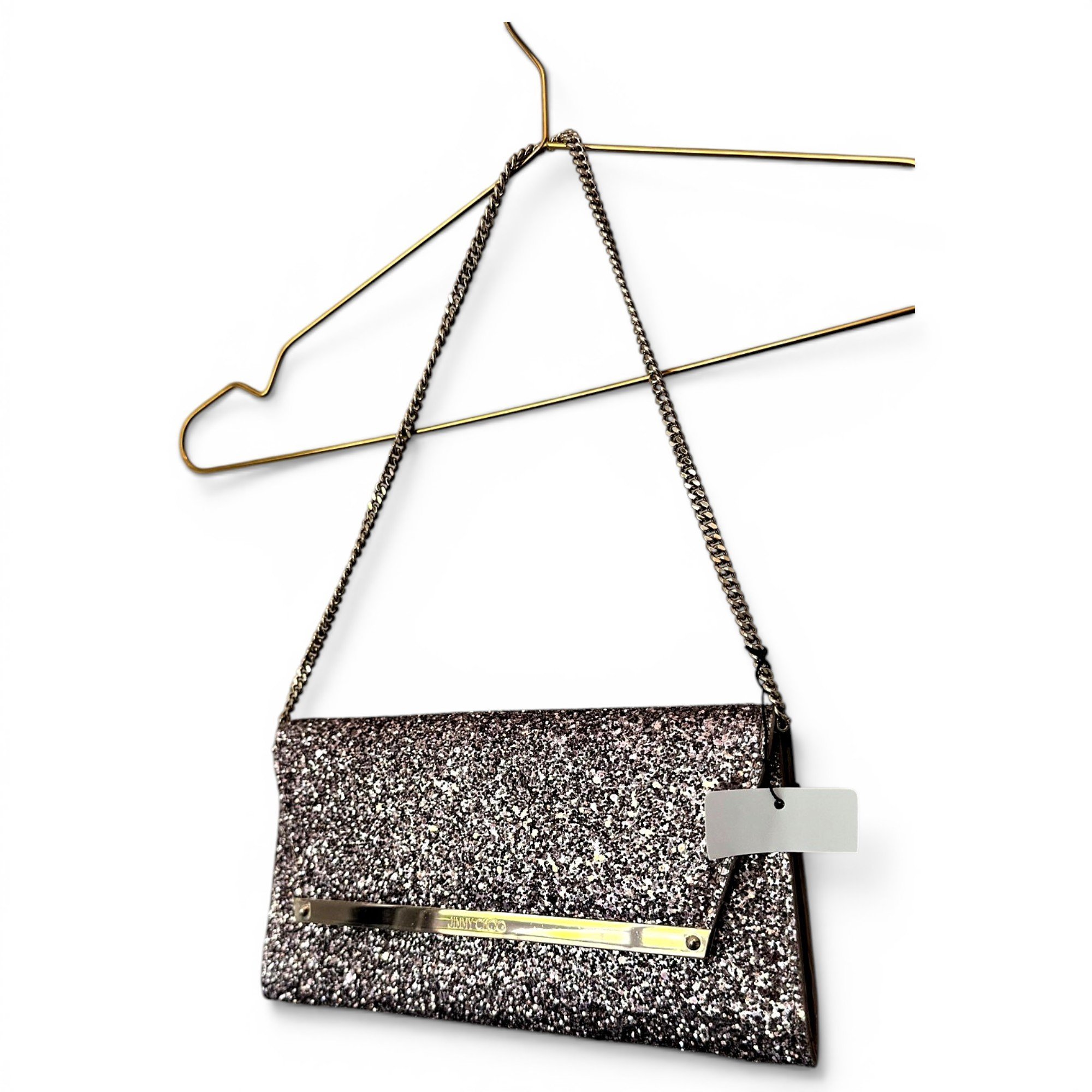 Glitter clutch bag
