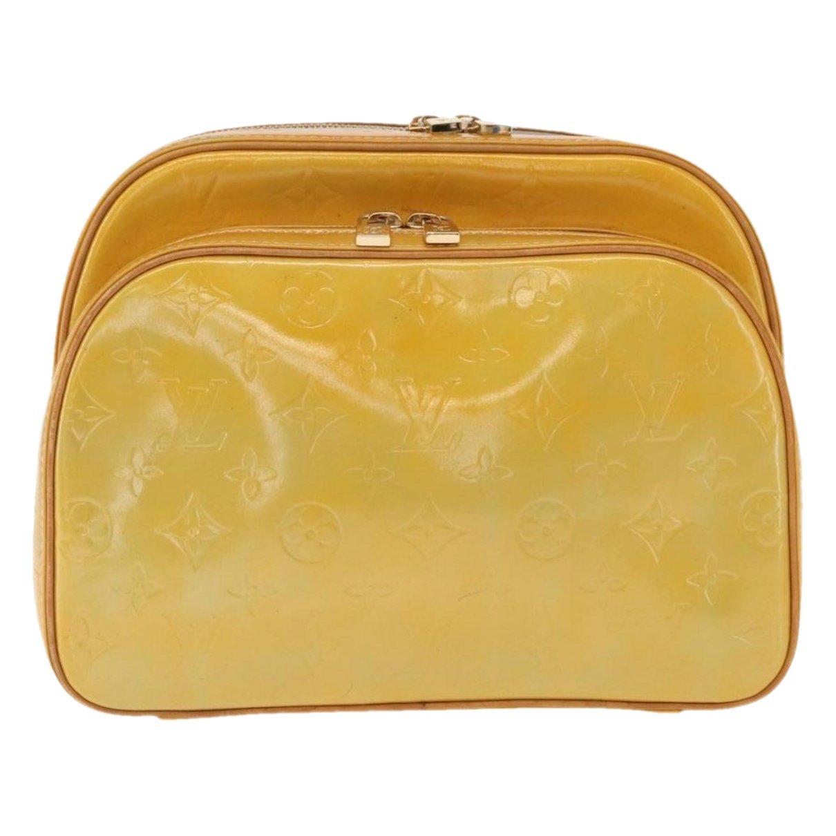 Patent leather backpack