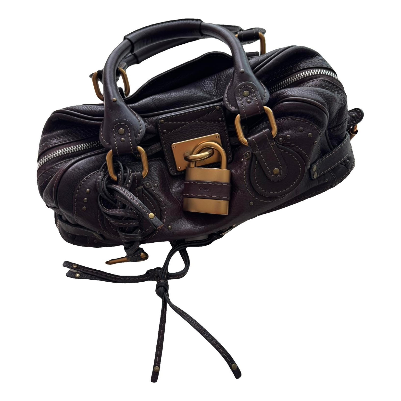 Paddington, Zip leather handbag