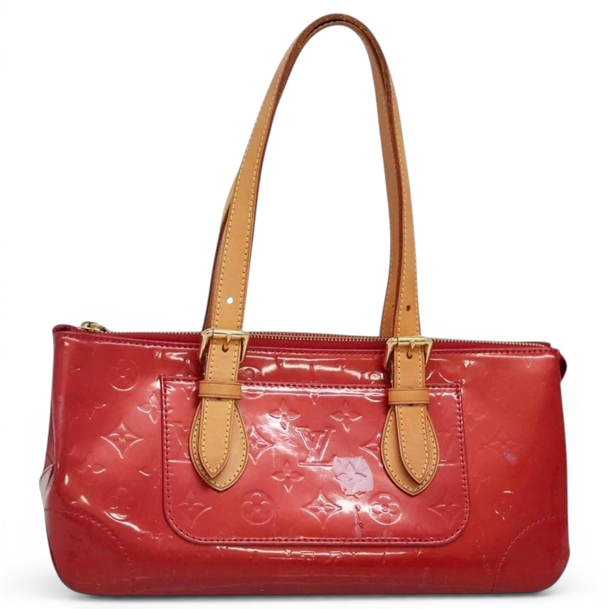 Patent leather handbag