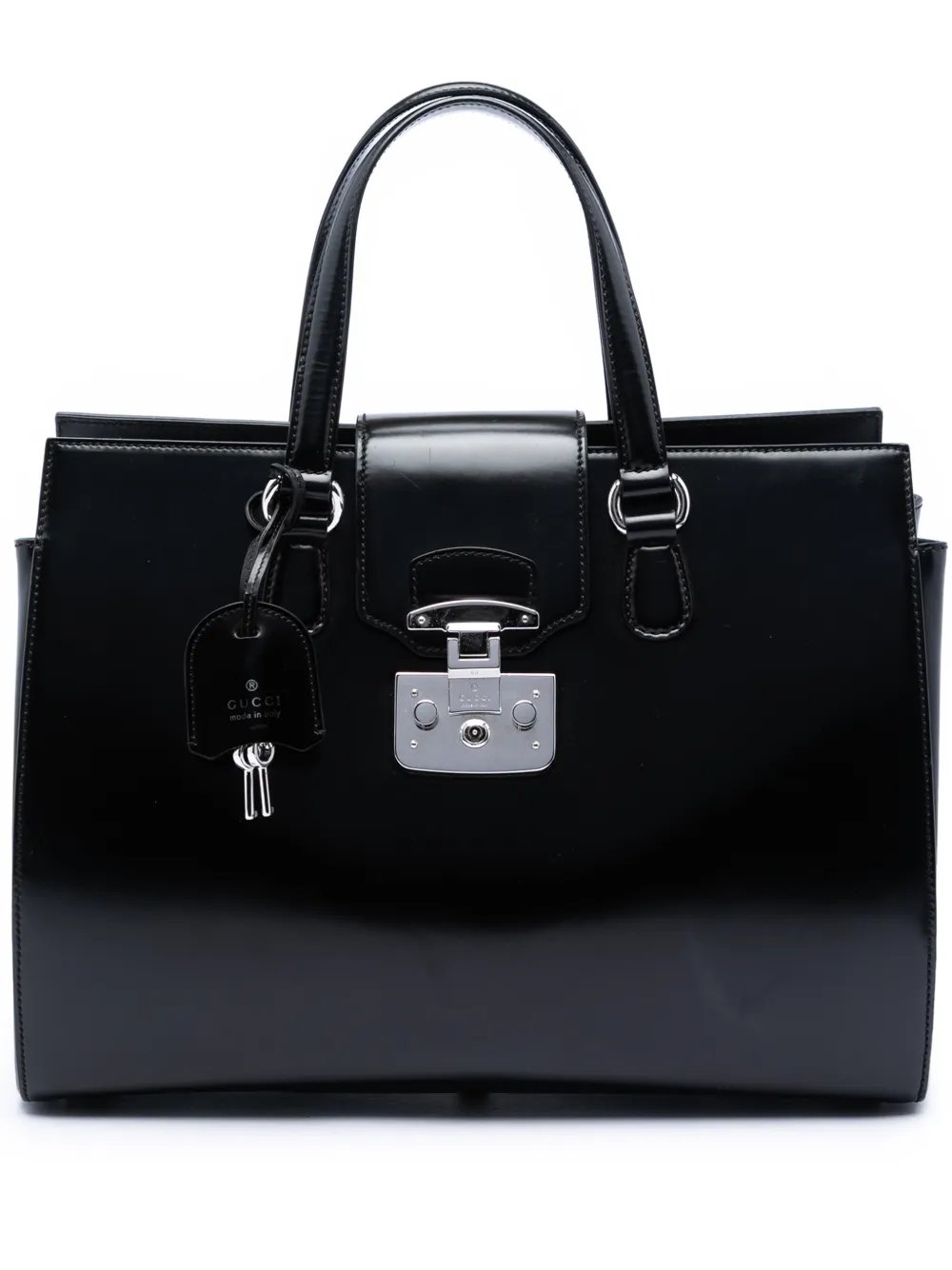 2016-2026 Large Smooth Calfskin Lady Lock handbag