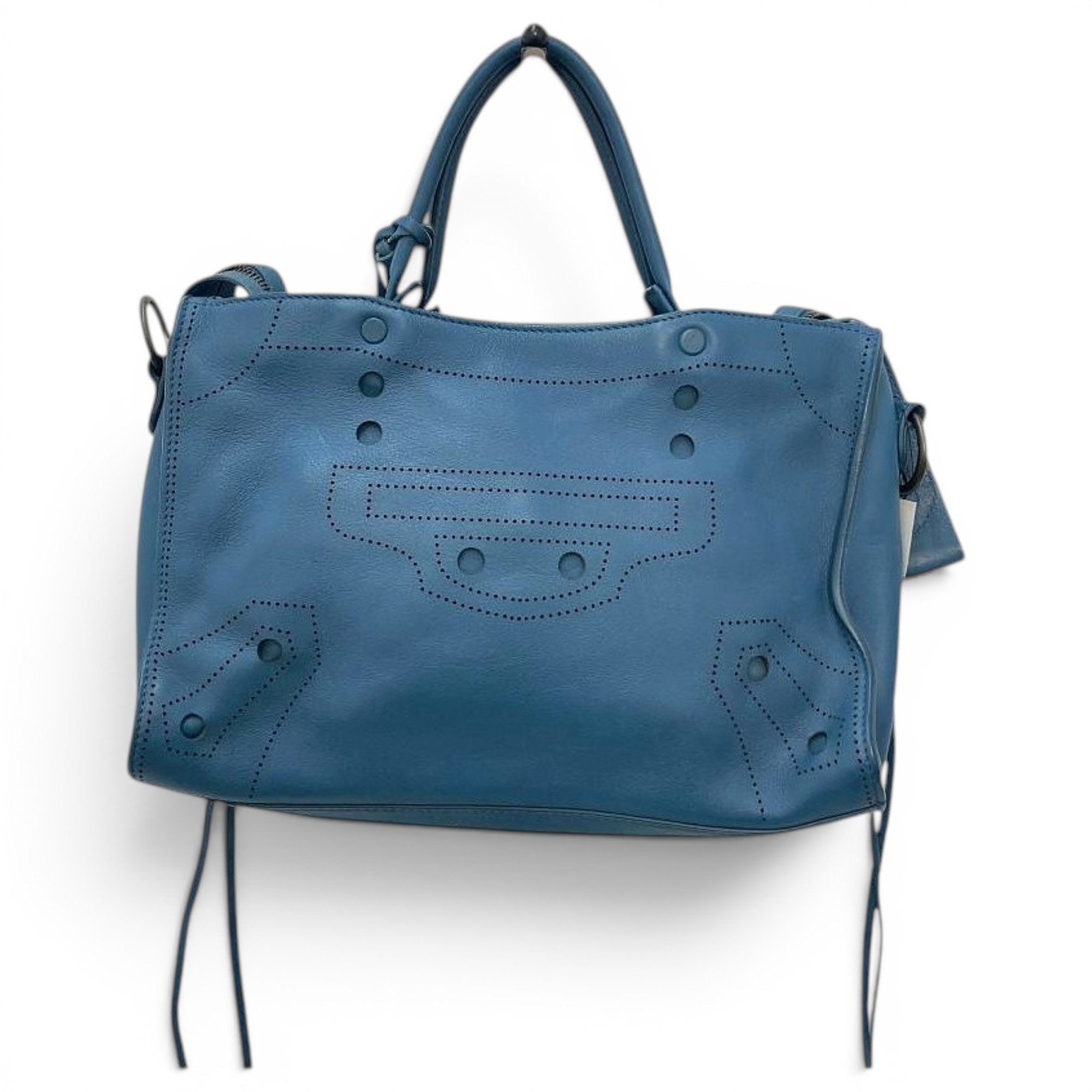 City leather handbag
