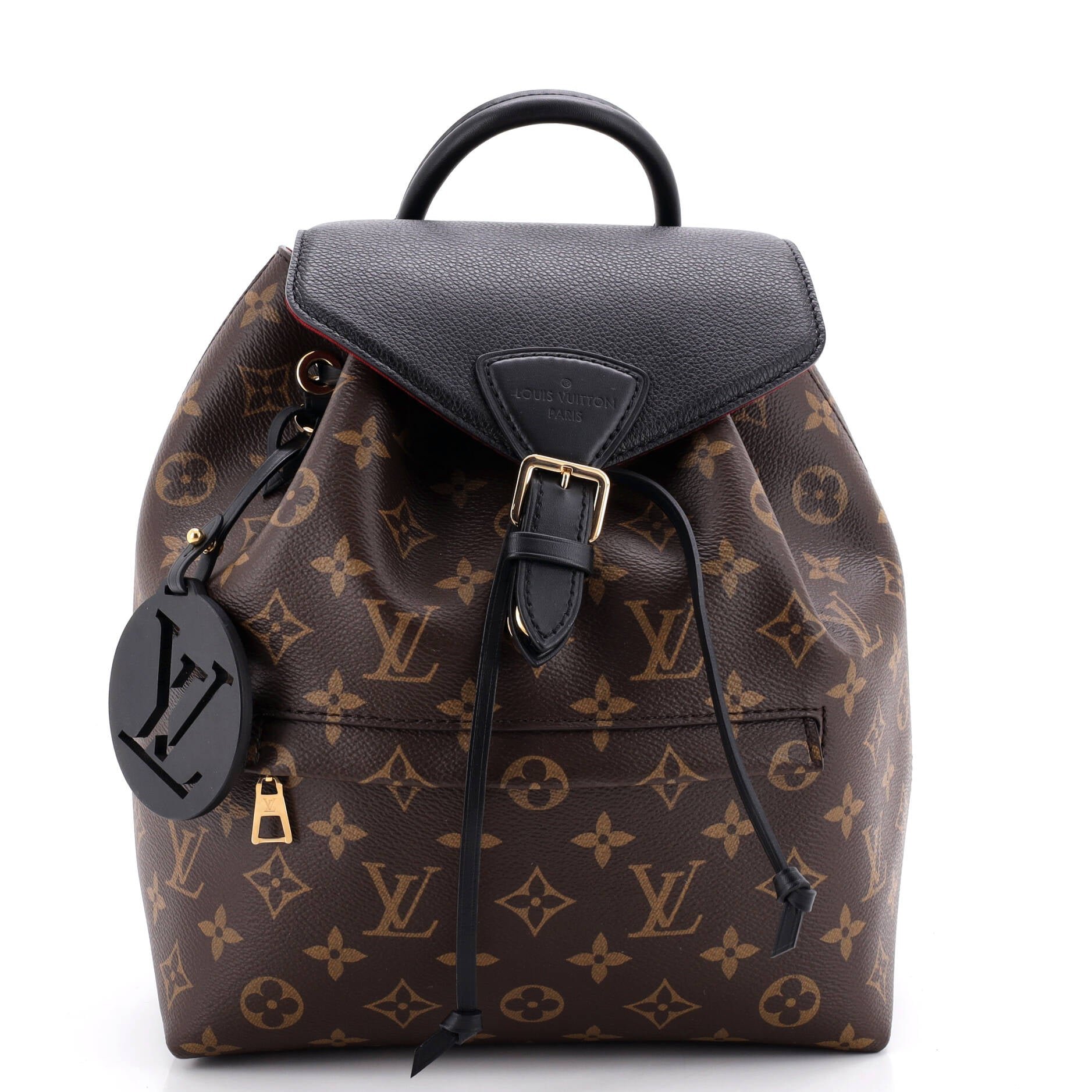 Montsouris NM Backpack Monogram Canvas with Leather PM