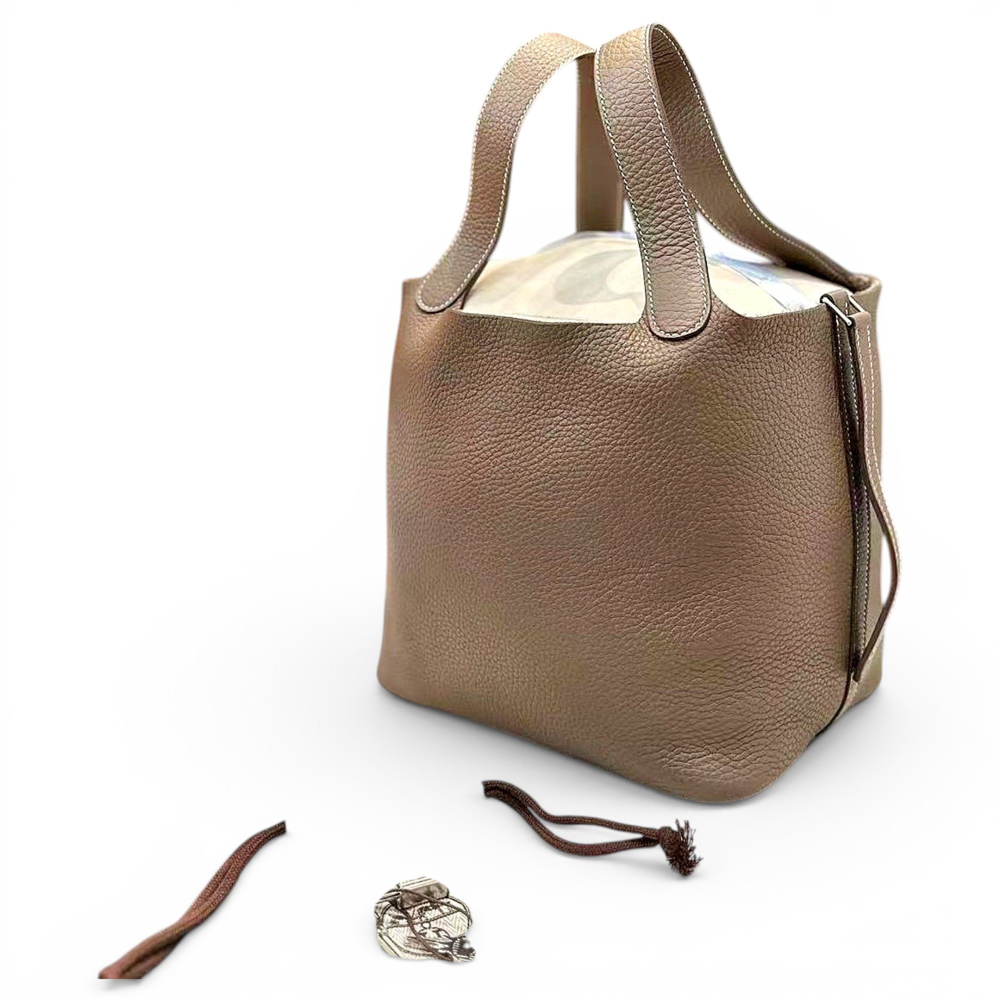 Picotin leather handbag