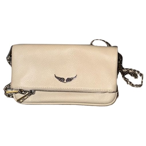 Rock leather clutch bag