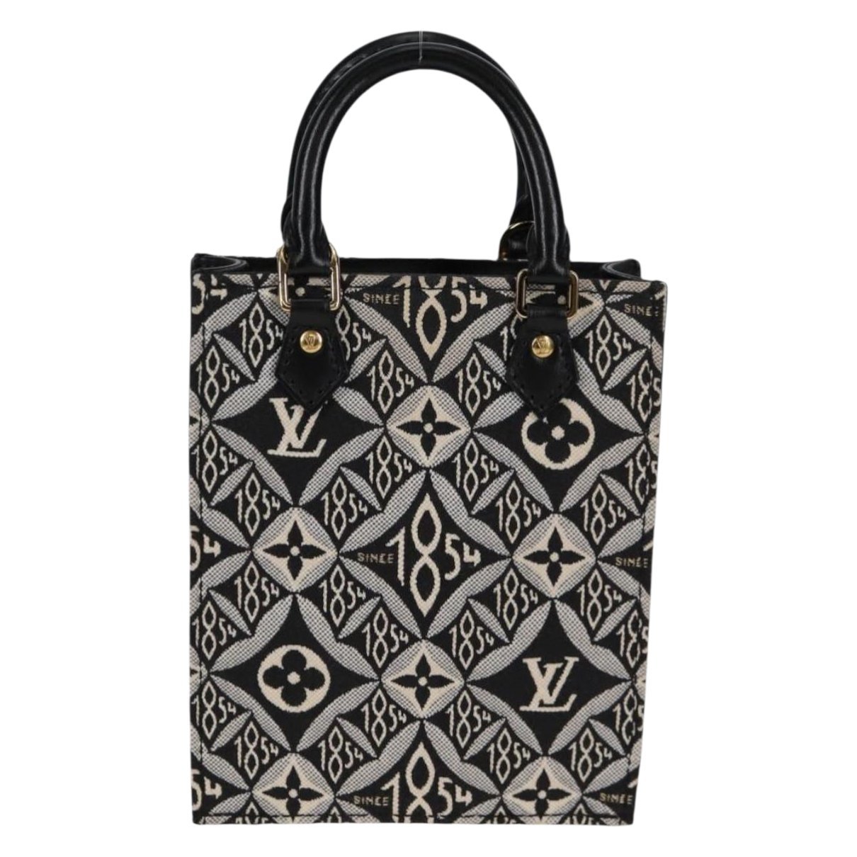 Plat leather handbag